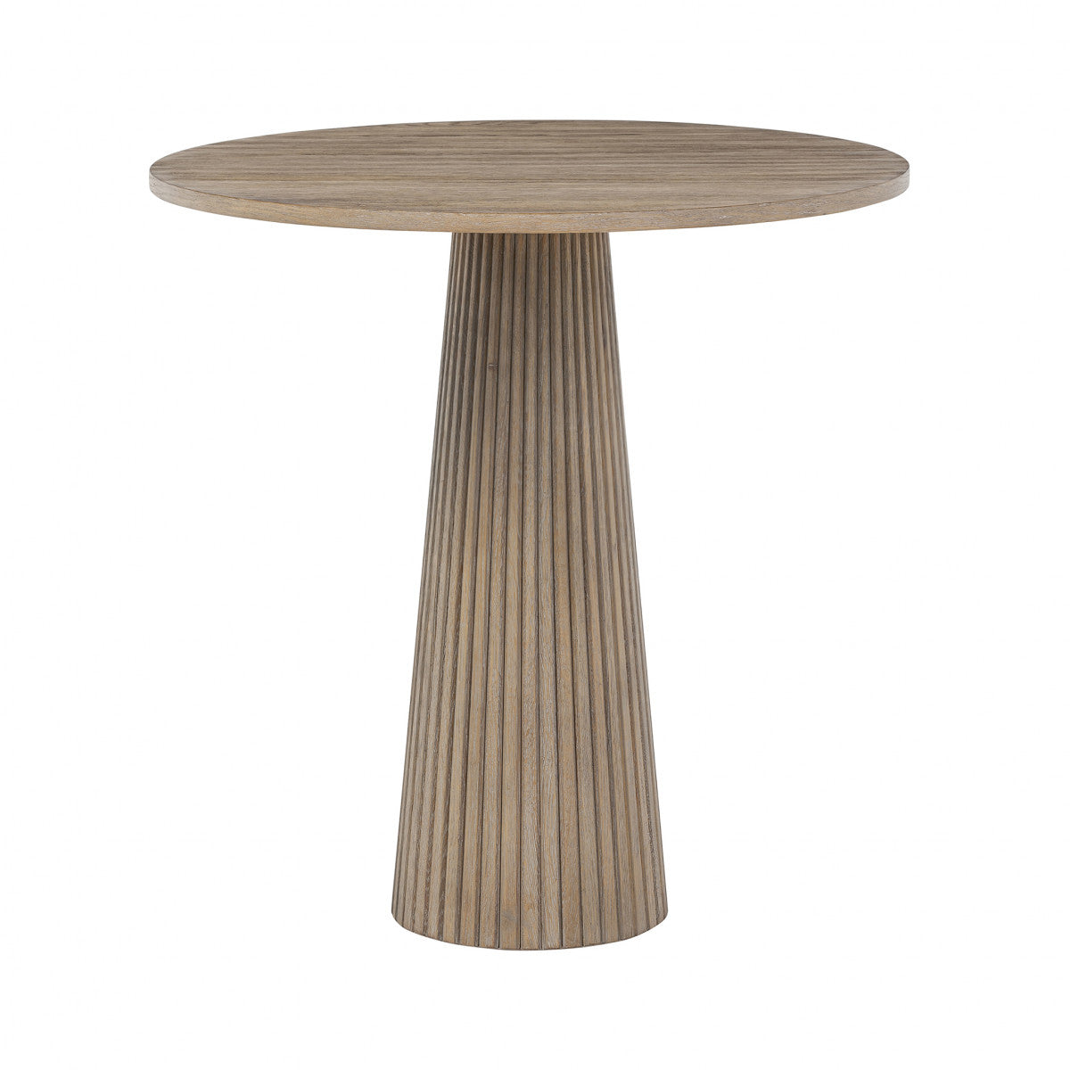 Leckford Ribbed Occasional Table | Aged Oak