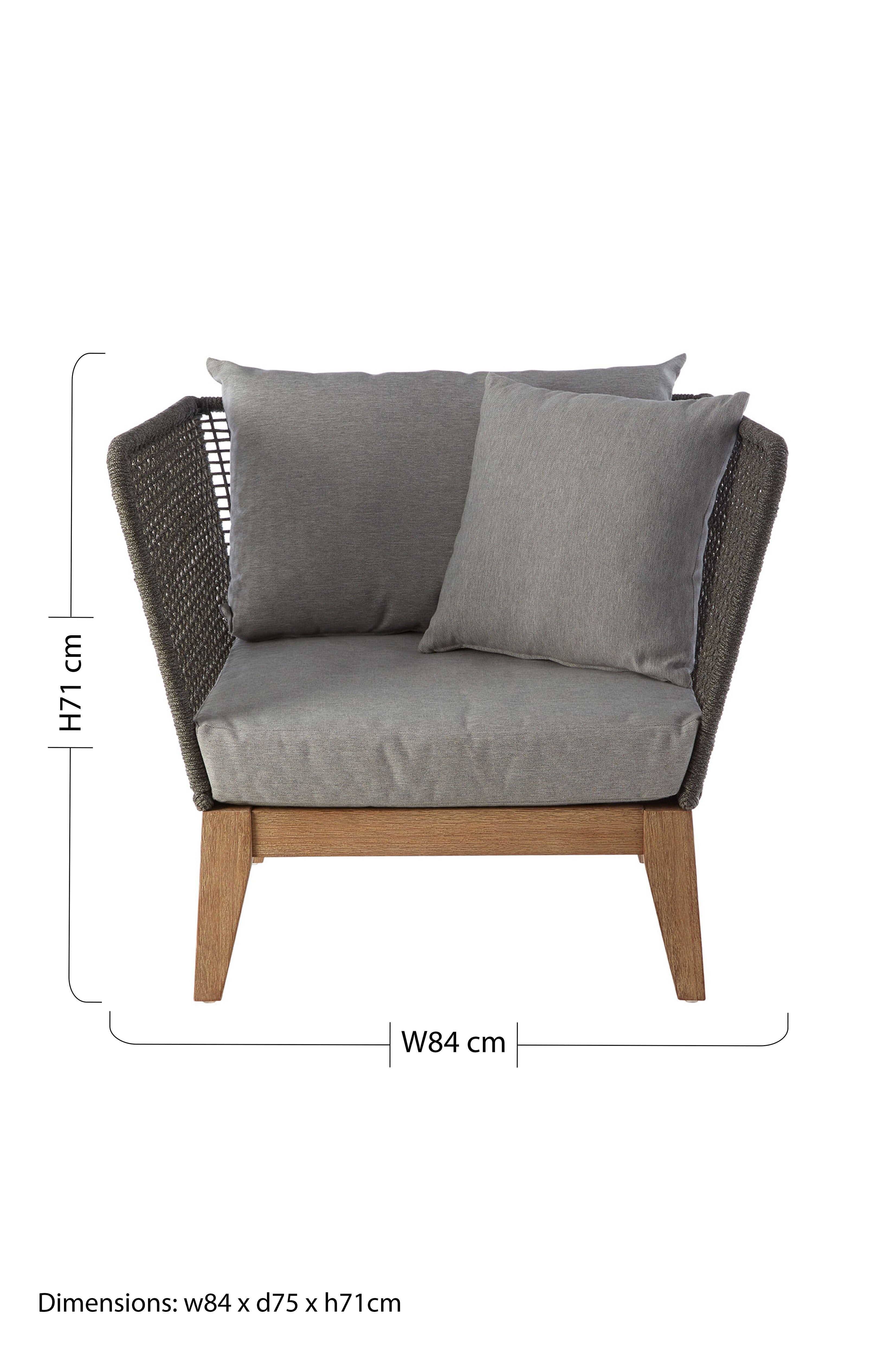 Aurora Grey Armchair