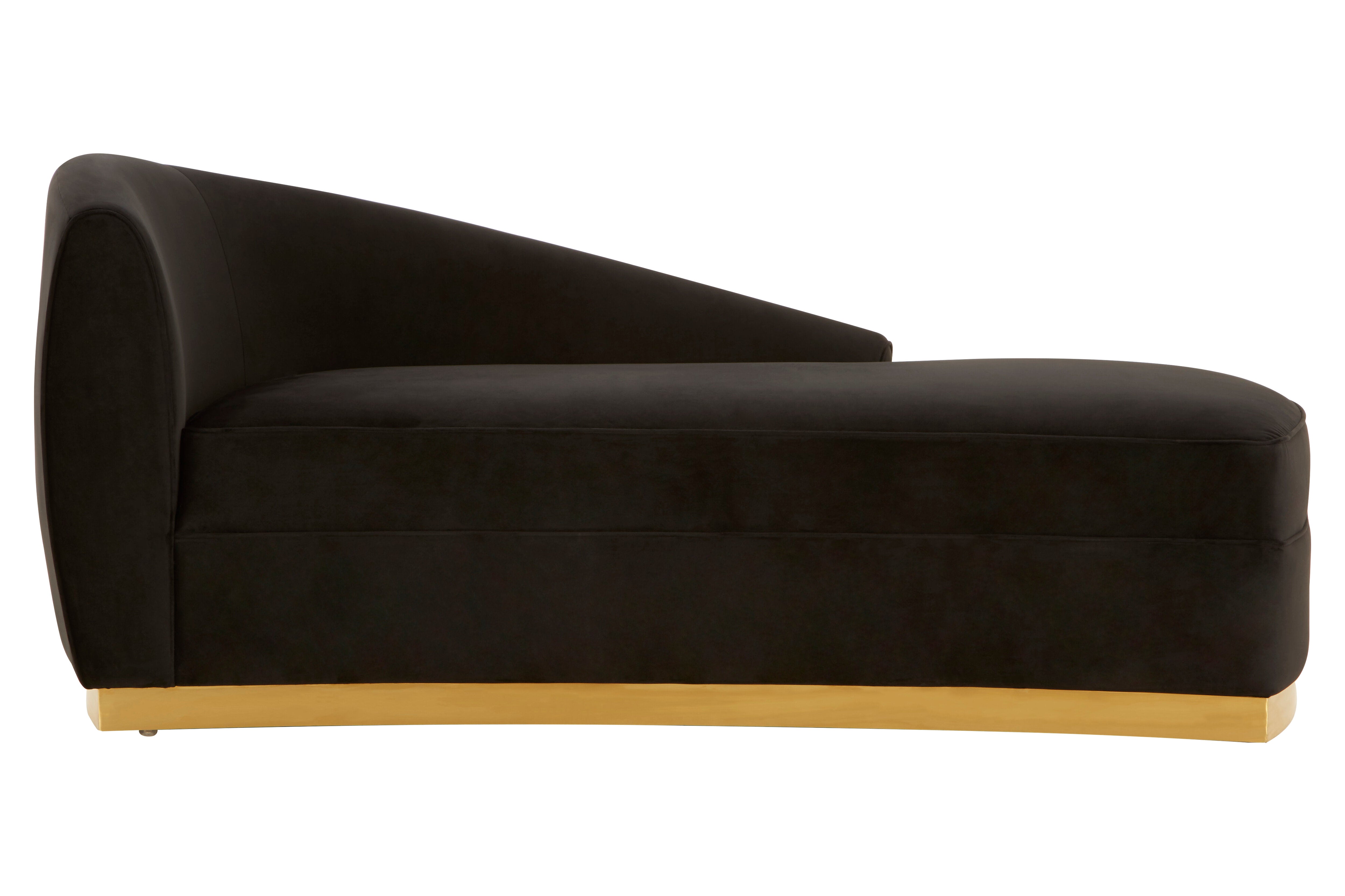 Batik Black Left Arm Chaise Longue