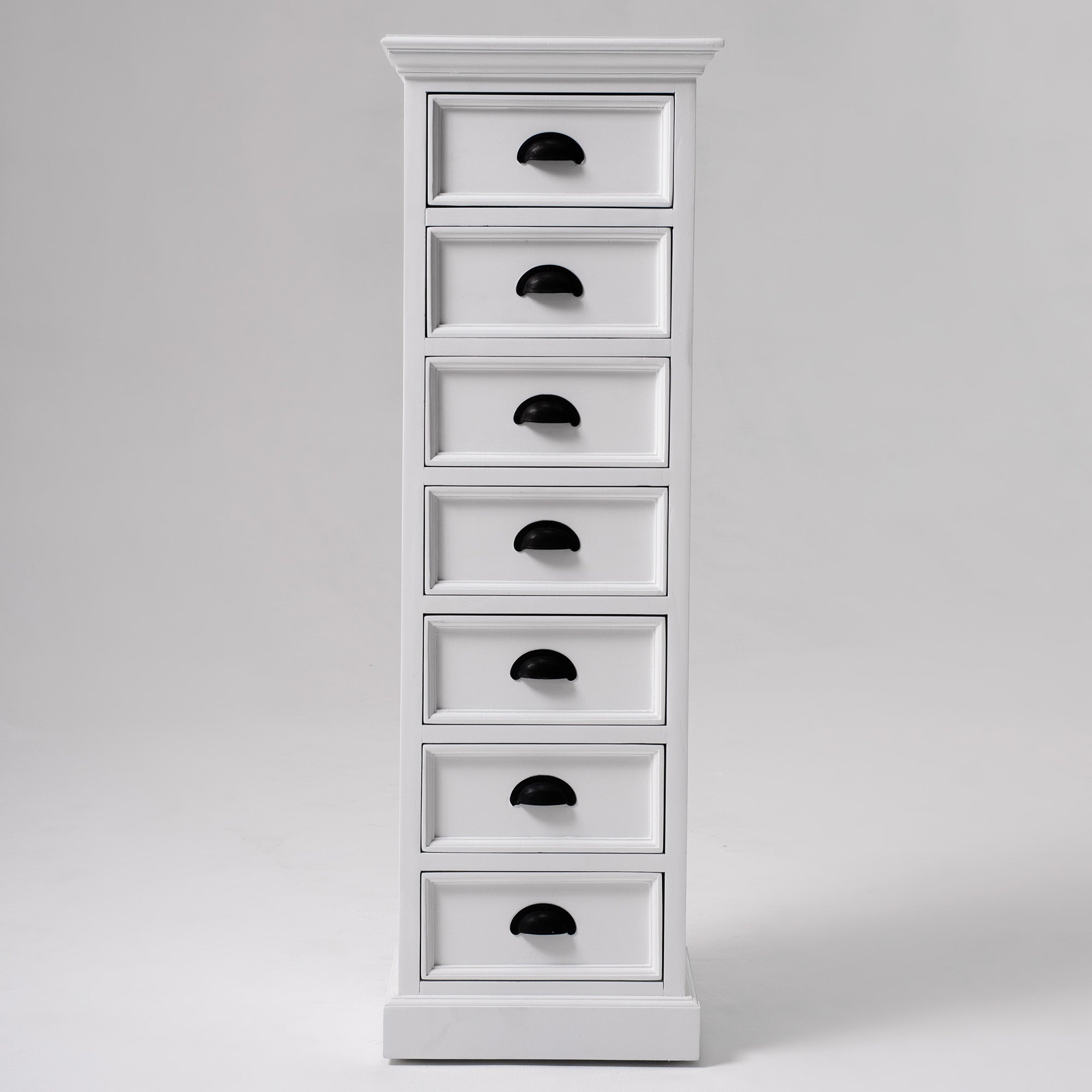 Halifax Coastal White Storage Tower with Drawers