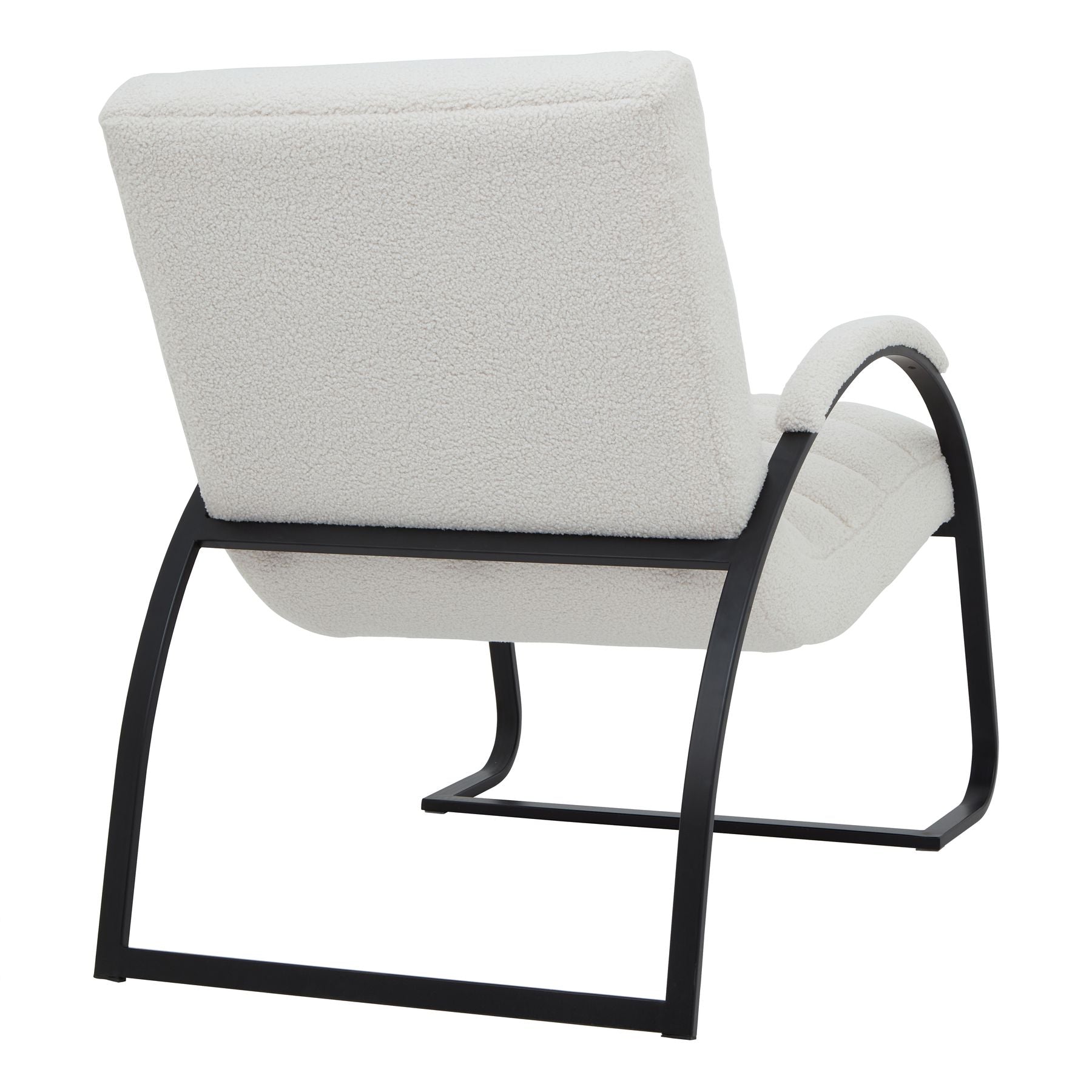 Boucle Ribbed Ark Chair - Rocking Chair