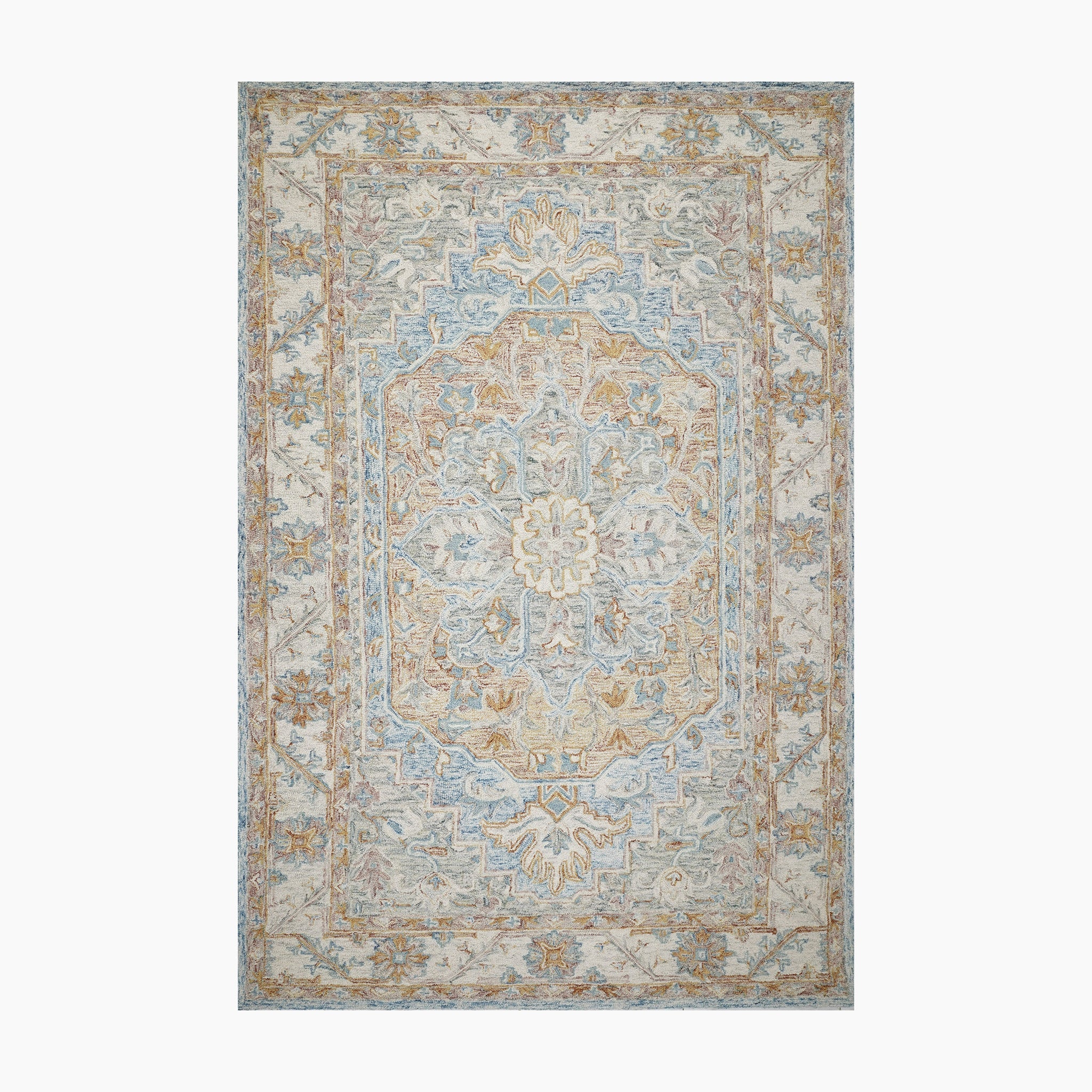 Yesha Hand Tufted Woollen Loop Rug