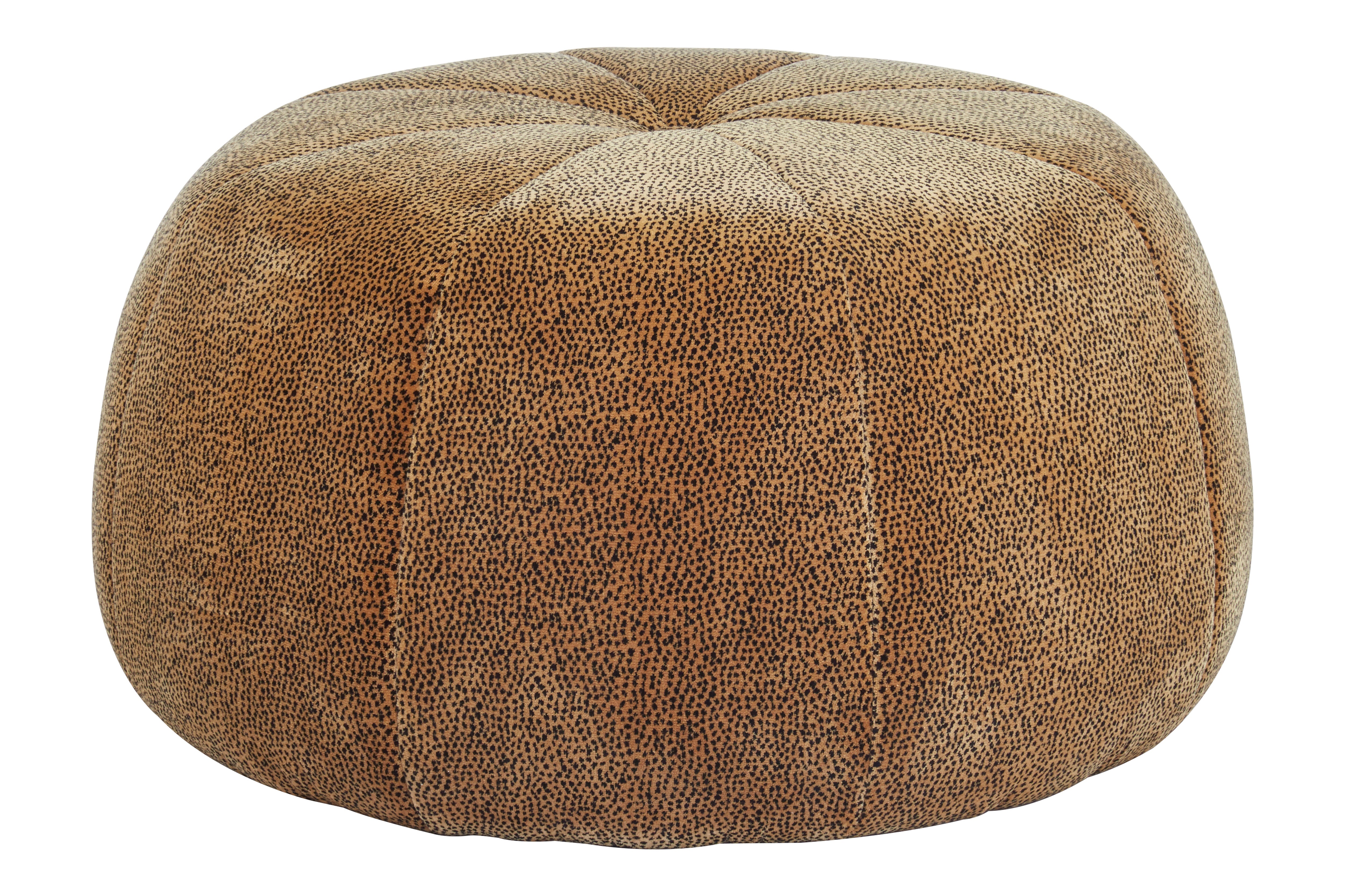 Big Apple Leopard Print Pouffe