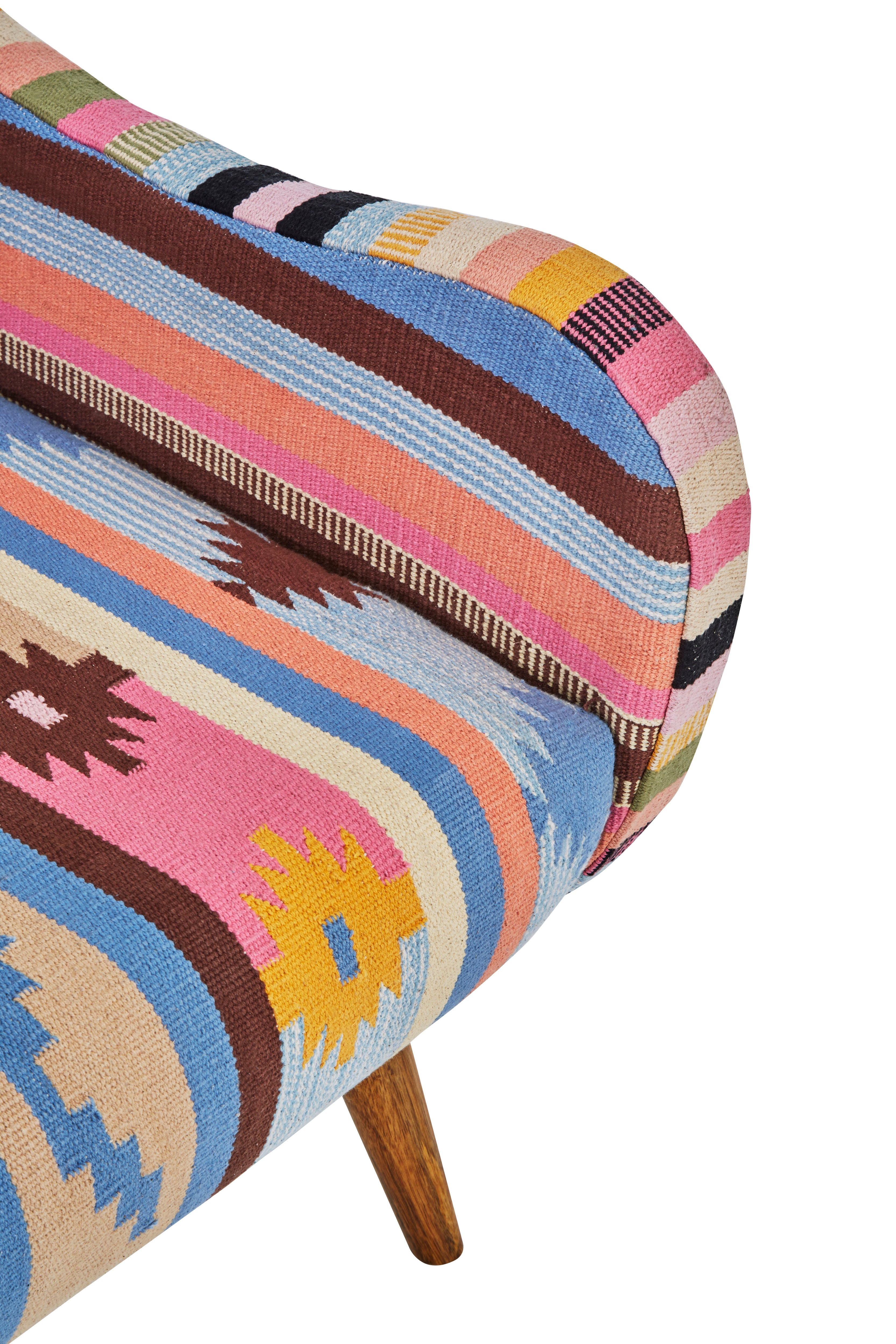 Kefena Multi Coloured Fabric Chair