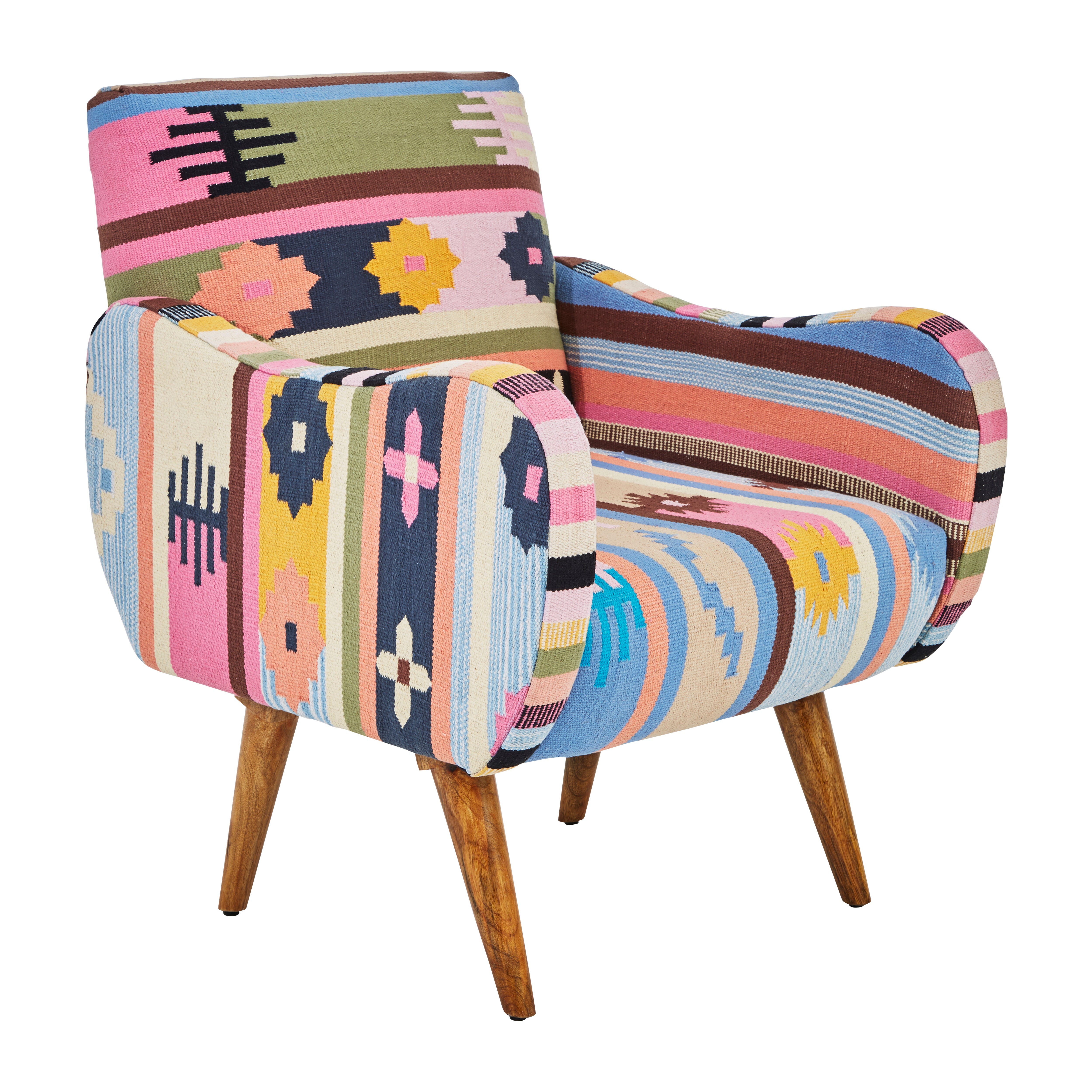 Kefena Multi Coloured Fabric Chair