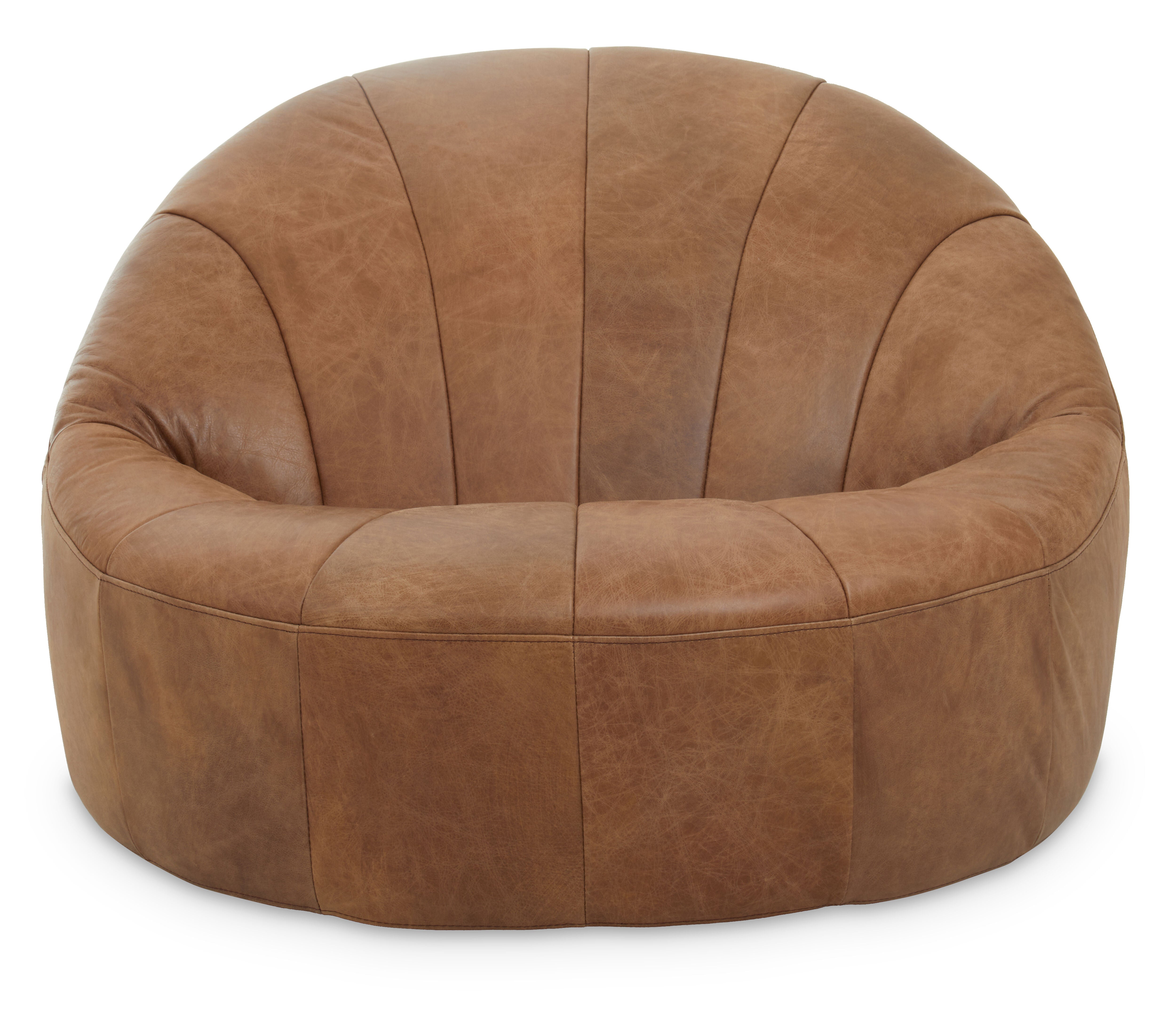 Bethnal Light Brown Leather Accent Chair