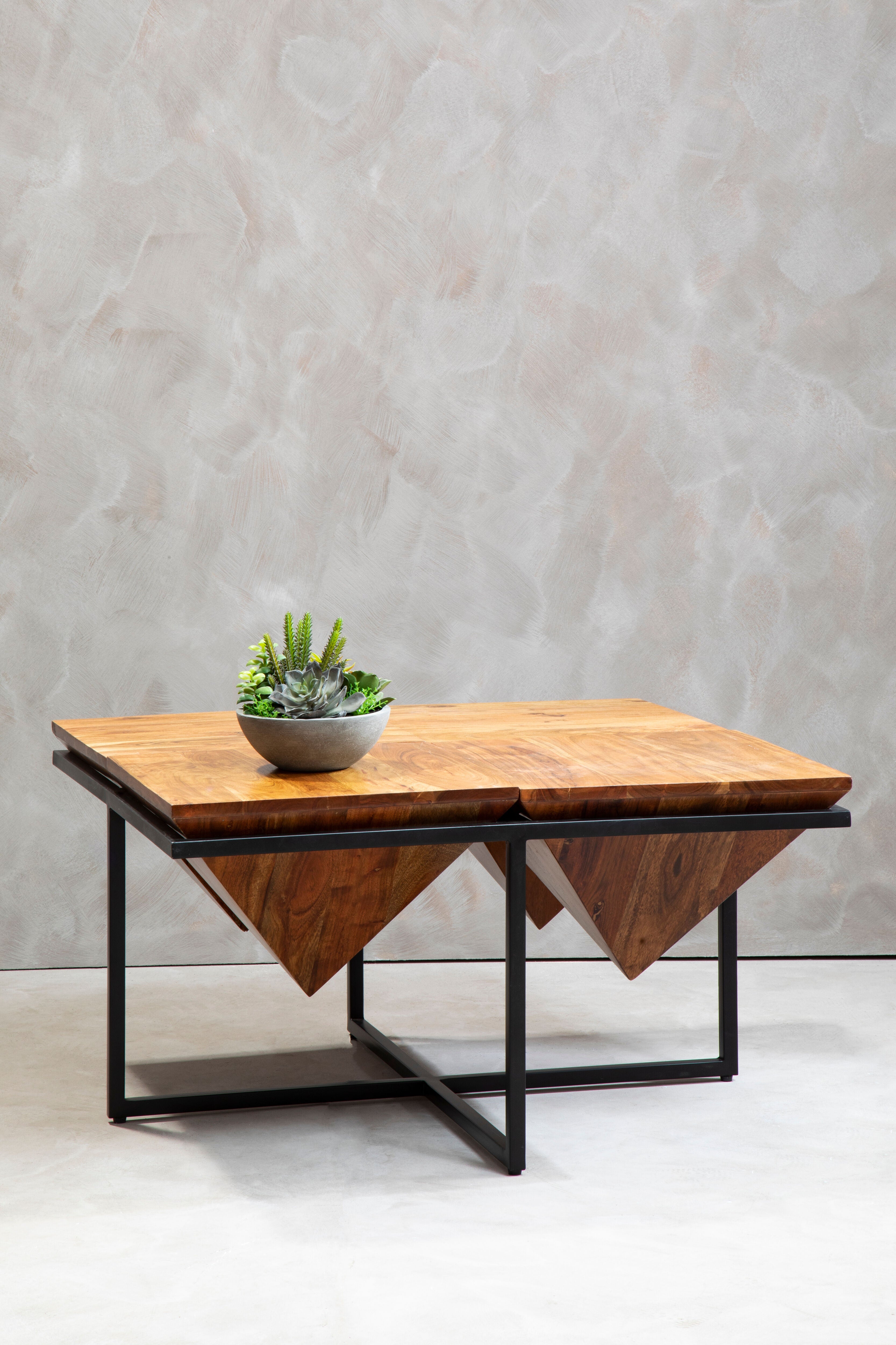 Acacia Pyramid Coffee Table