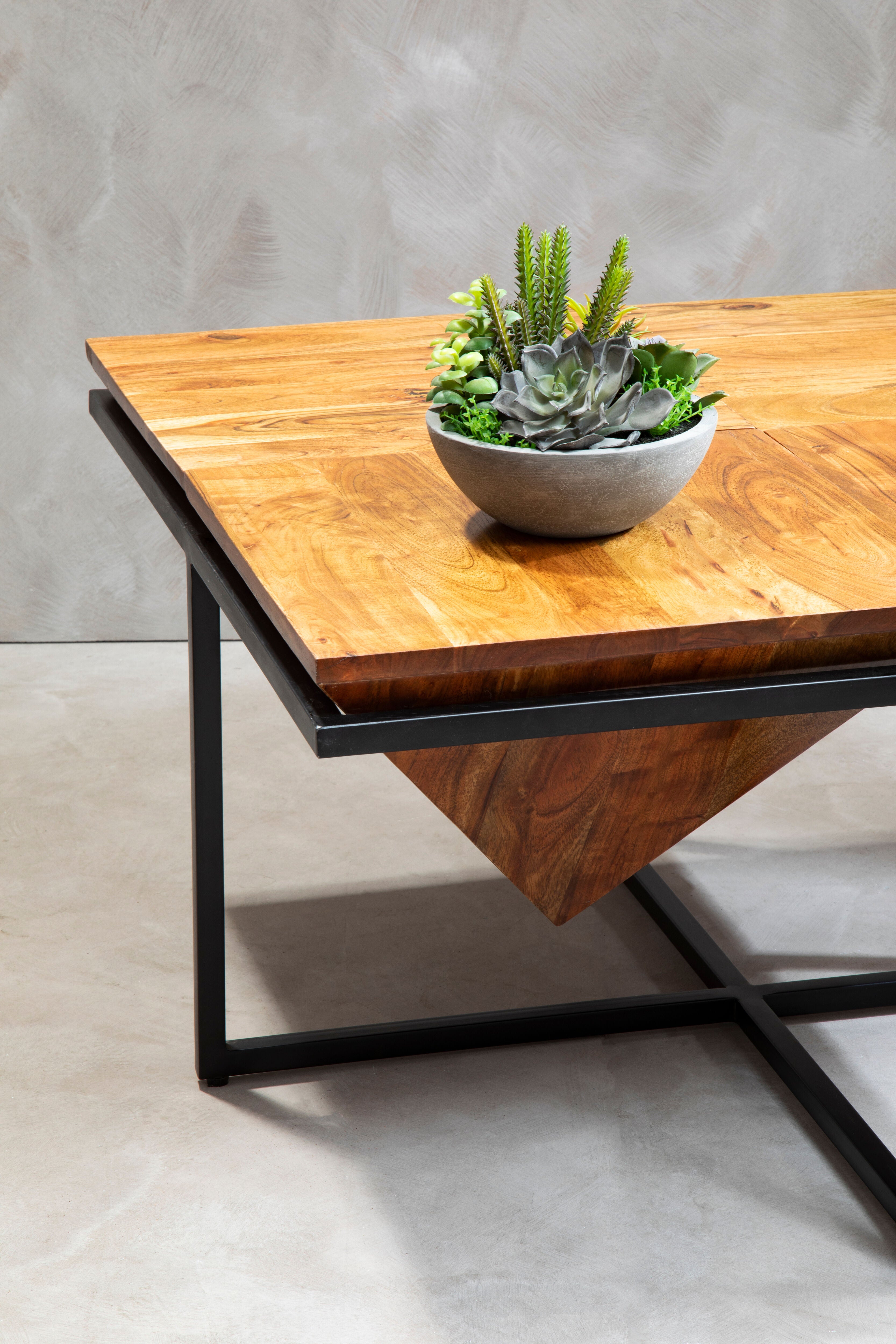 Acacia Pyramid Coffee Table