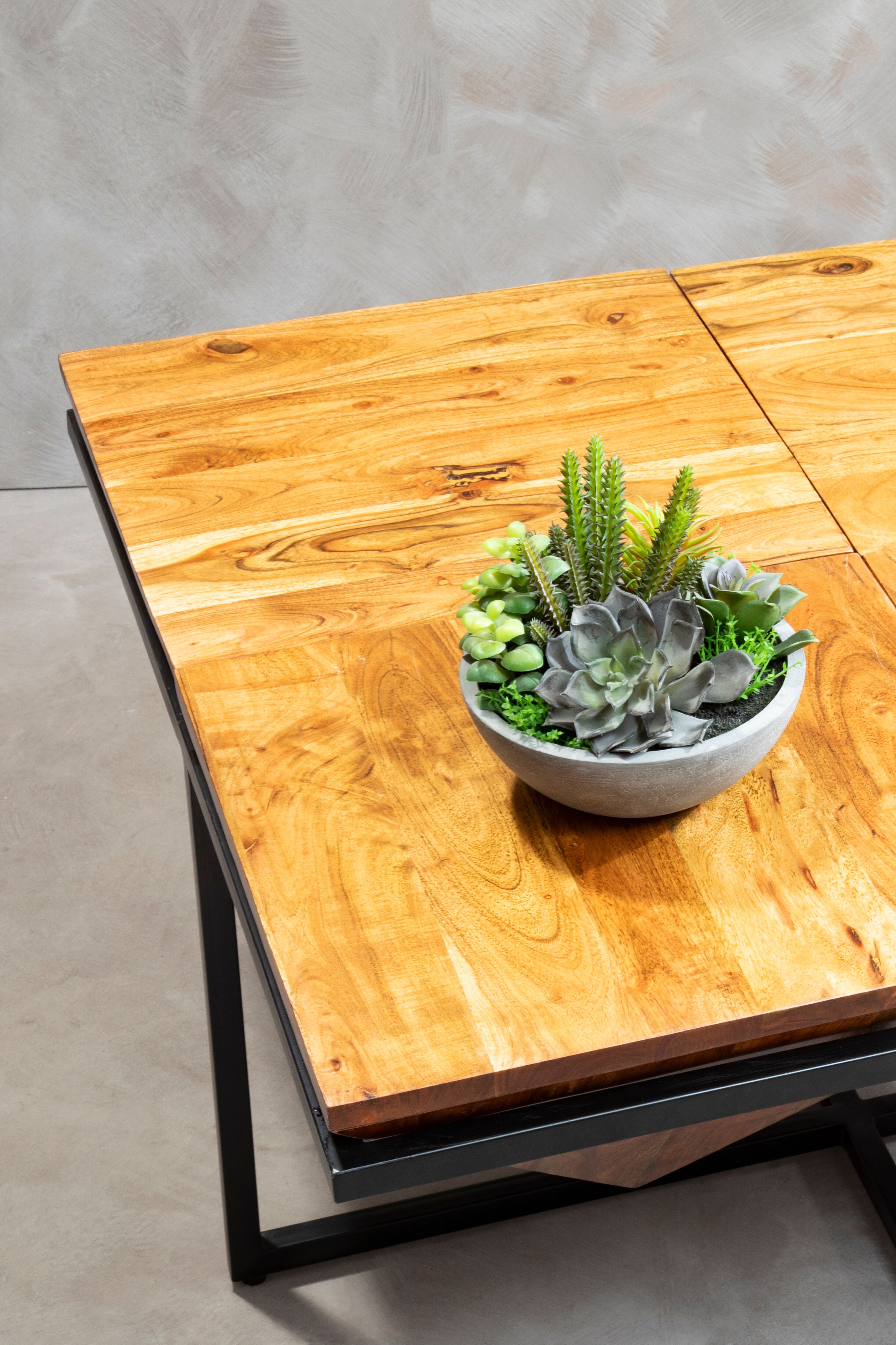 Acacia Pyramid Coffee Table