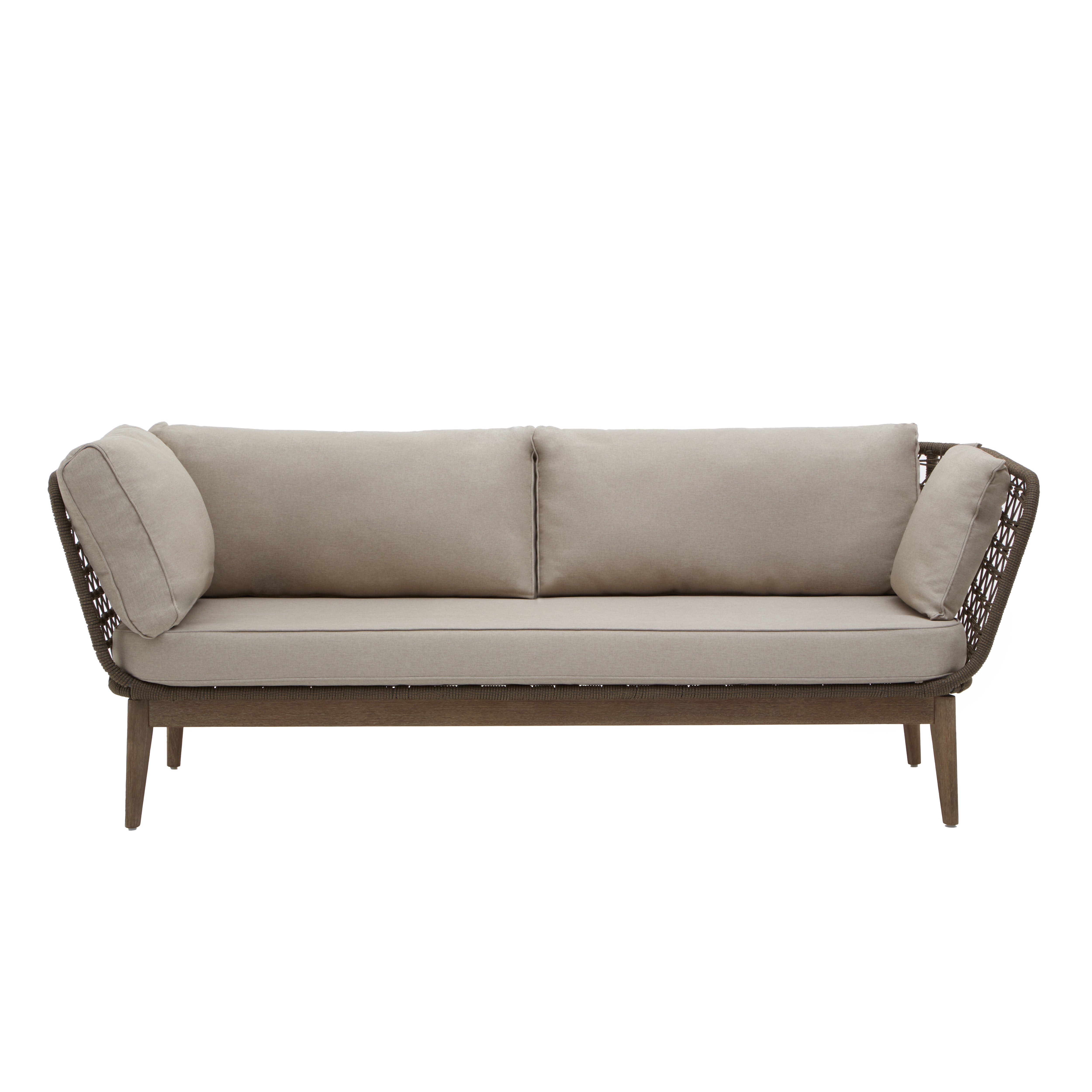 Aurora 3 Seater Bronze and Charcoal Sofa