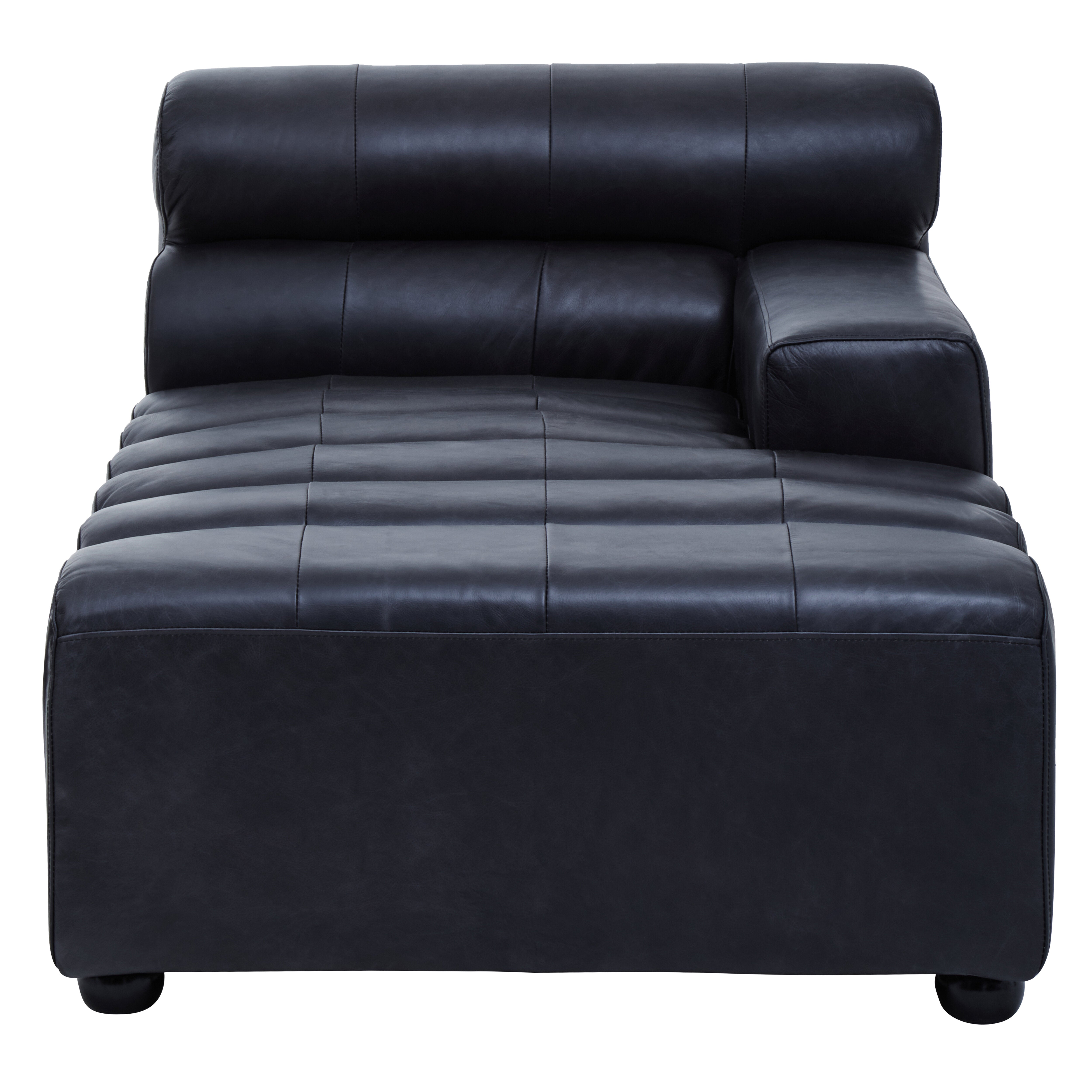 Imperial Left Arm Leather Chaise