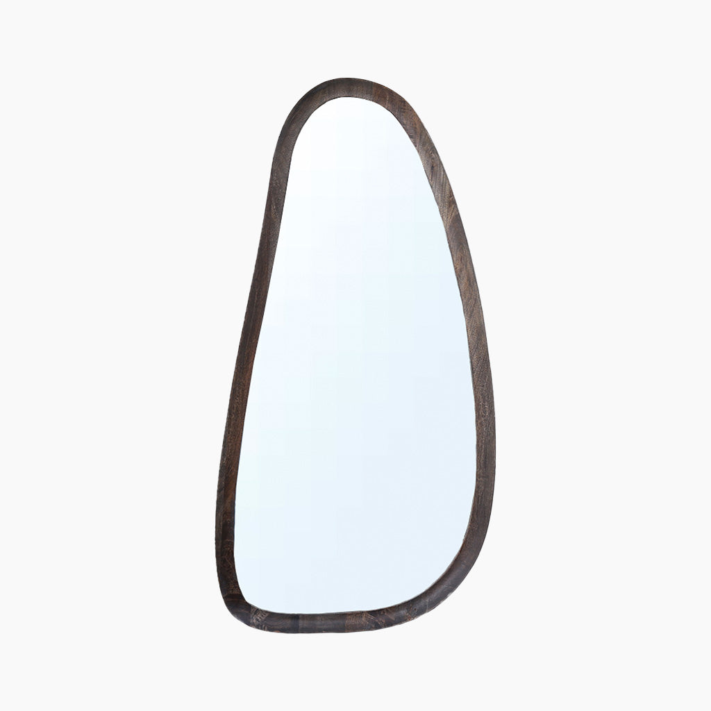 Inayat Asymmetrical Wooden Mirror