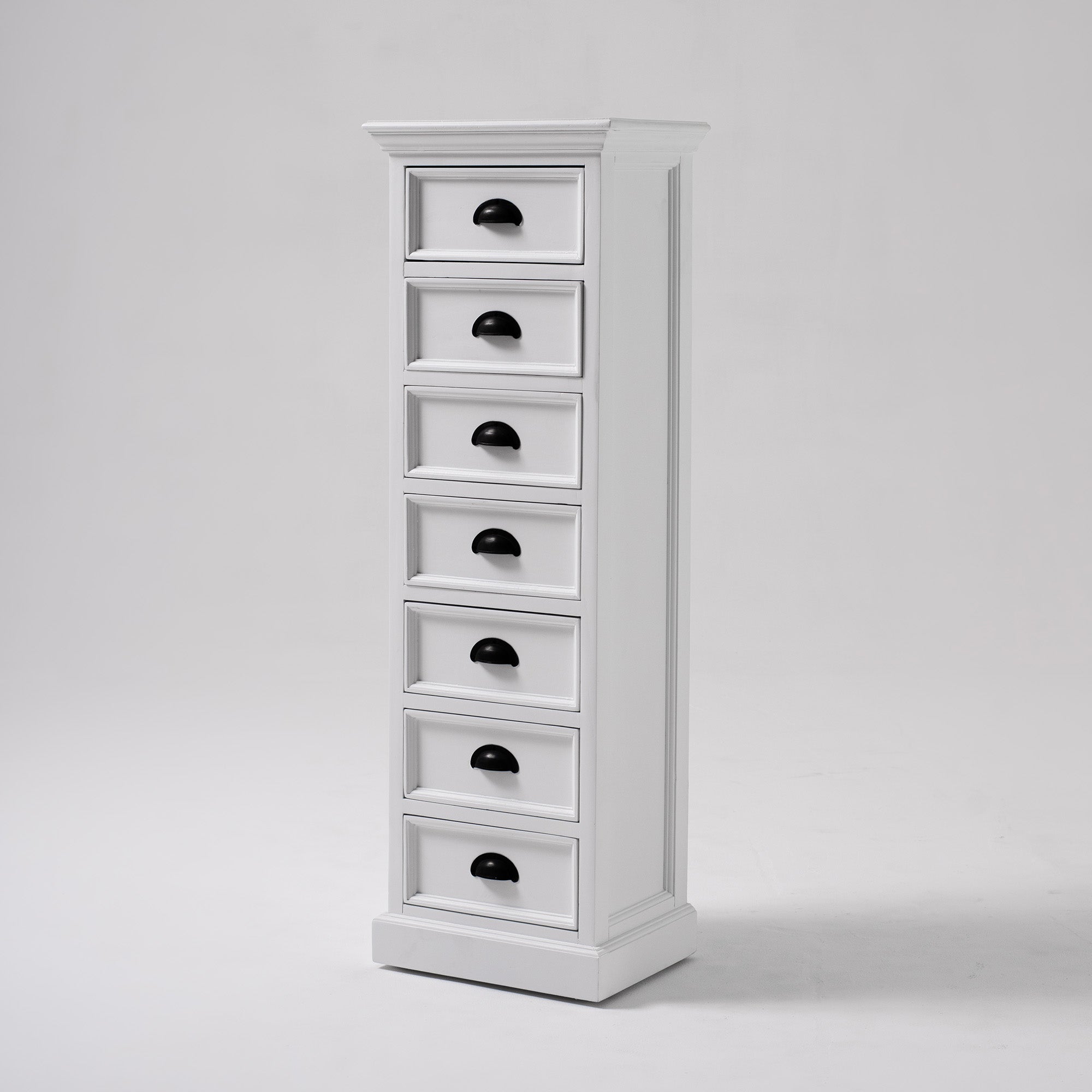 Halifax Coastal White Storage Tower with Drawers