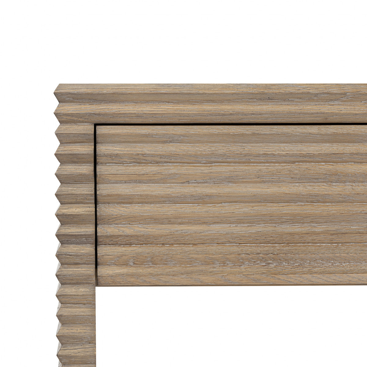 Wickham Ribbed Oak Desk