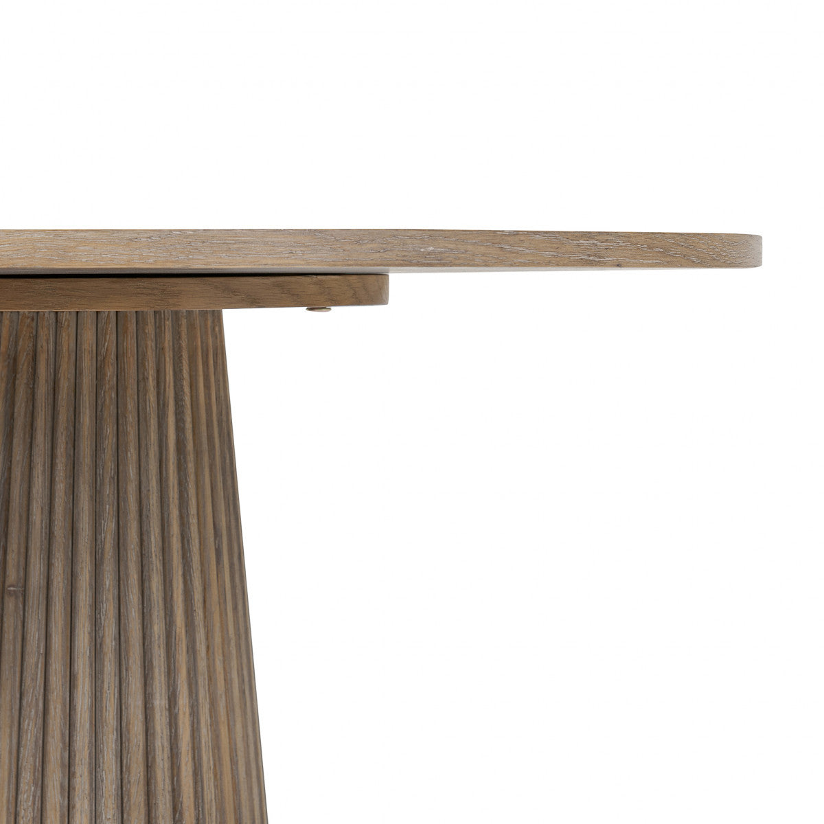 Leckford Ribbed Occasional Table | Aged Oak