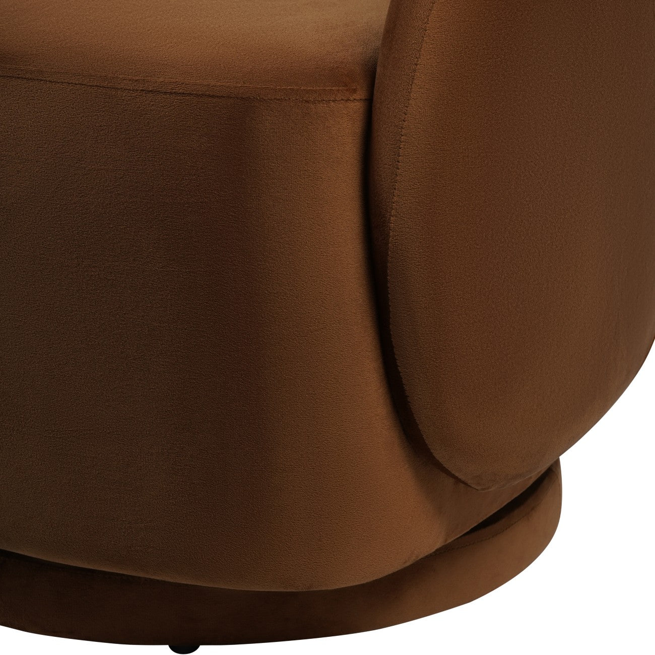 Bingham Upholstered Swivel Chair Soft Caramel