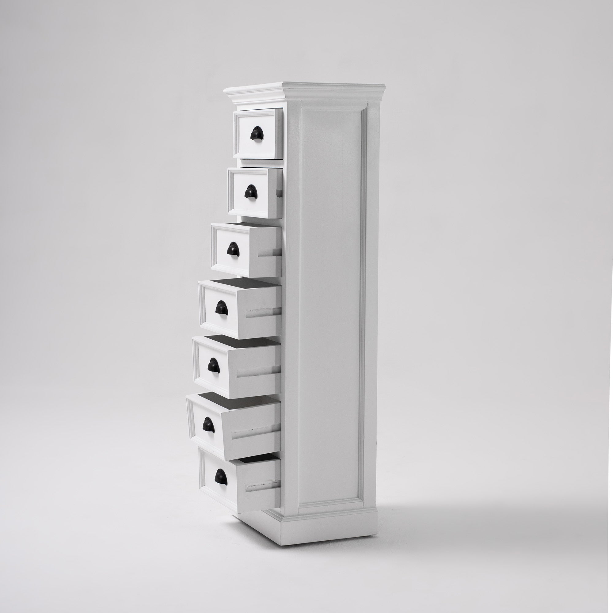 Halifax Coastal White Storage Tower with Drawers