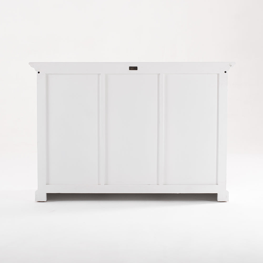 Halifax Coastal White Sideboard with 6 Baskets