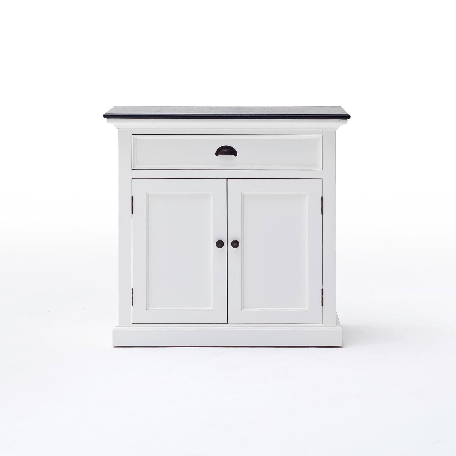 Halifax Contrast Farmhouse White & Black Small Buffet