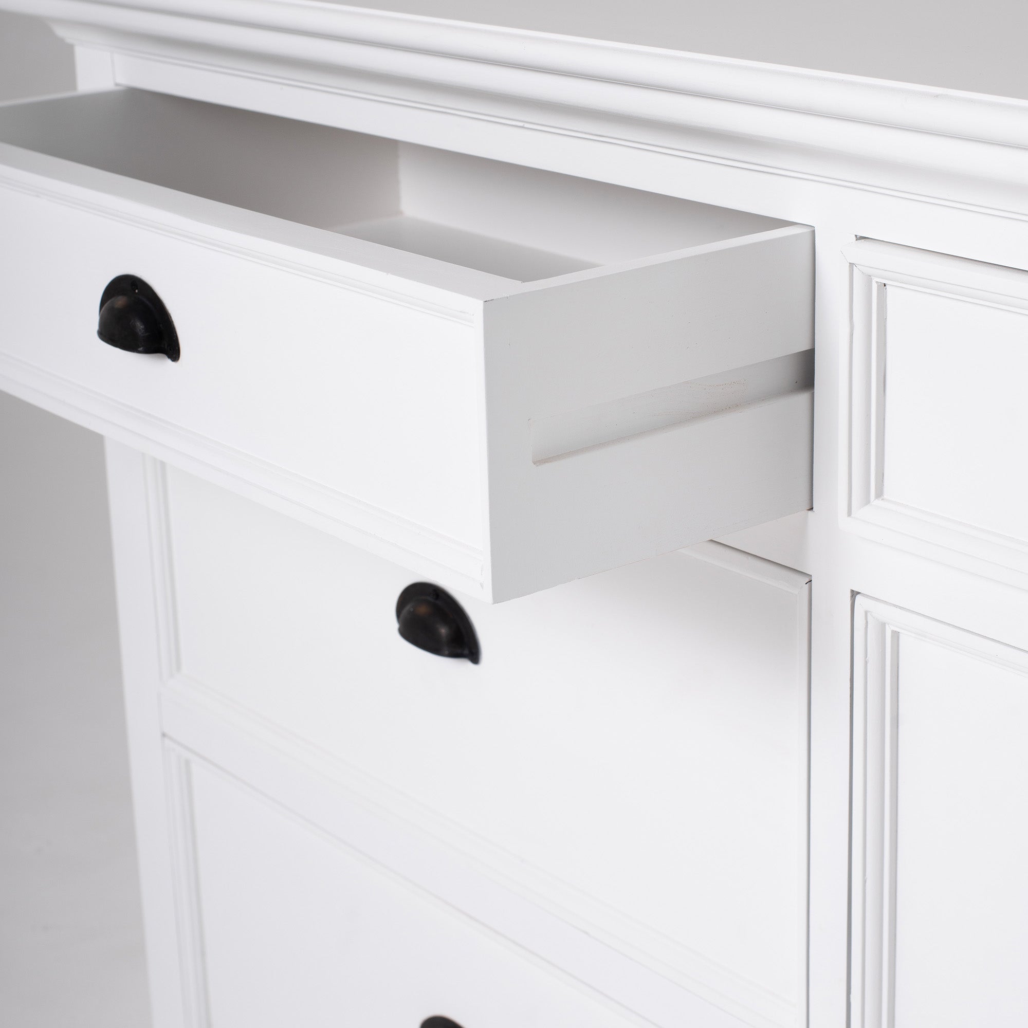 Halifax Coastal White Dresser with 6 Drawers