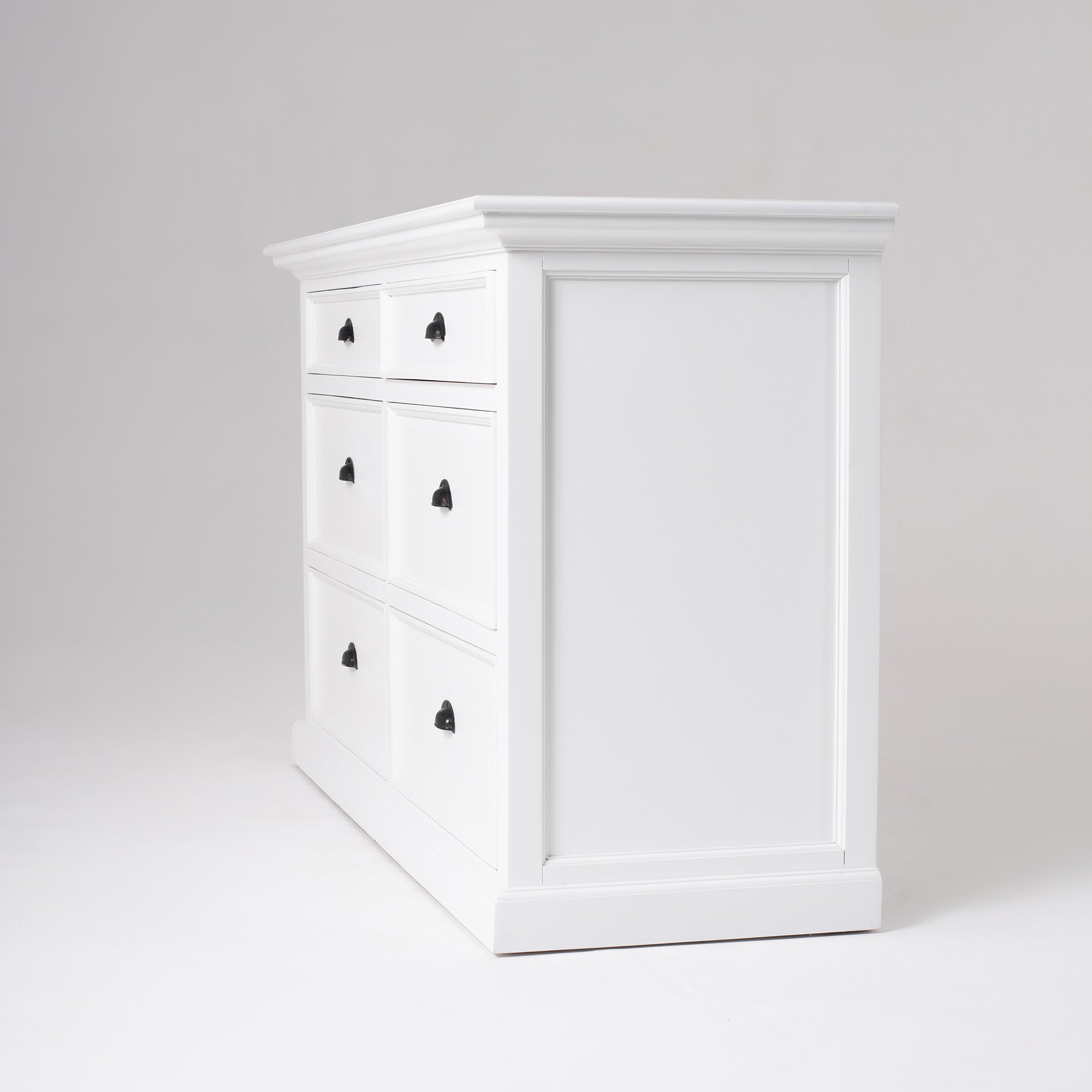 Halifax Coastal White Dresser with 6 Drawers