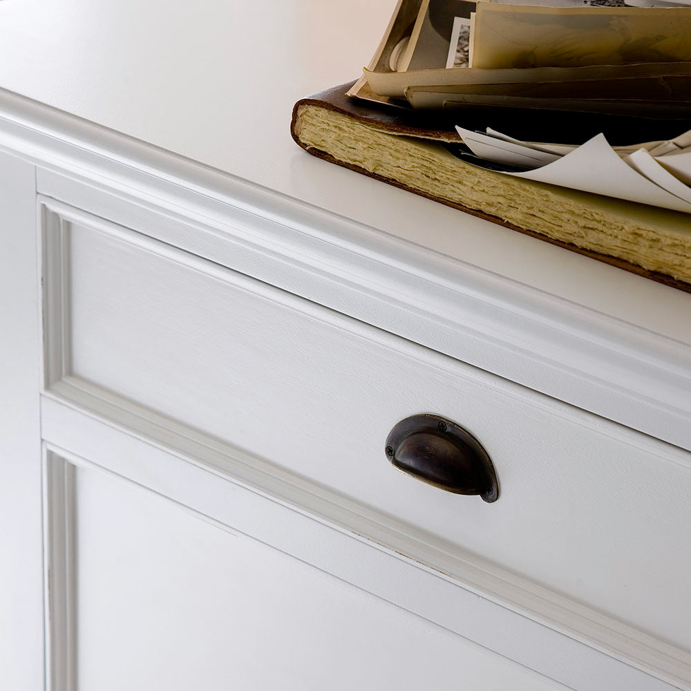 Halifax Coastal White Dresser with 6 Drawers