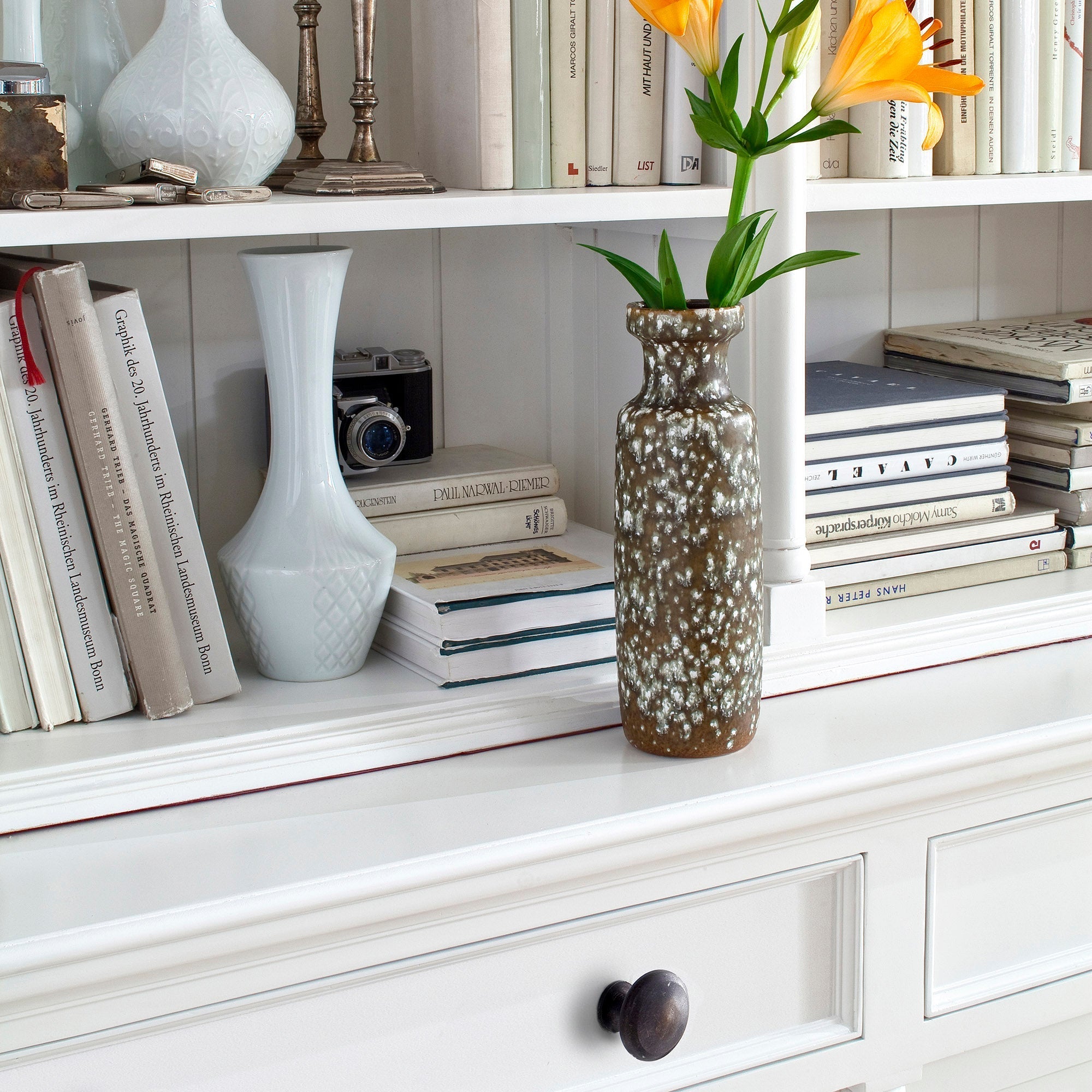 Provence French Country White Hutch Cabinet