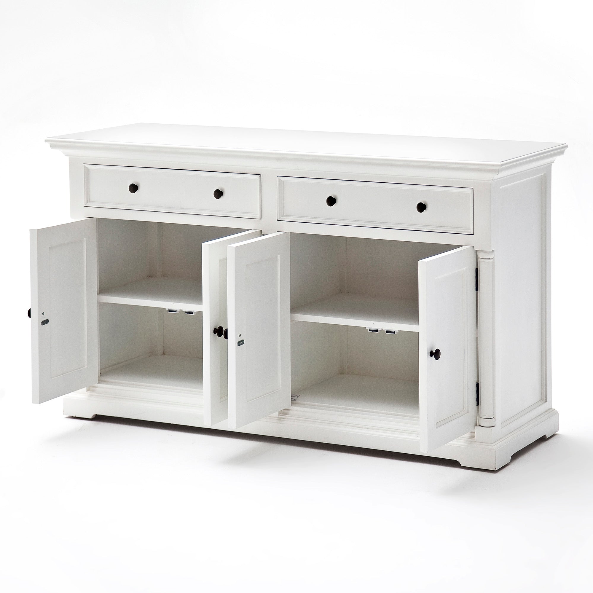 Provence French Country White Hutch Cabinet