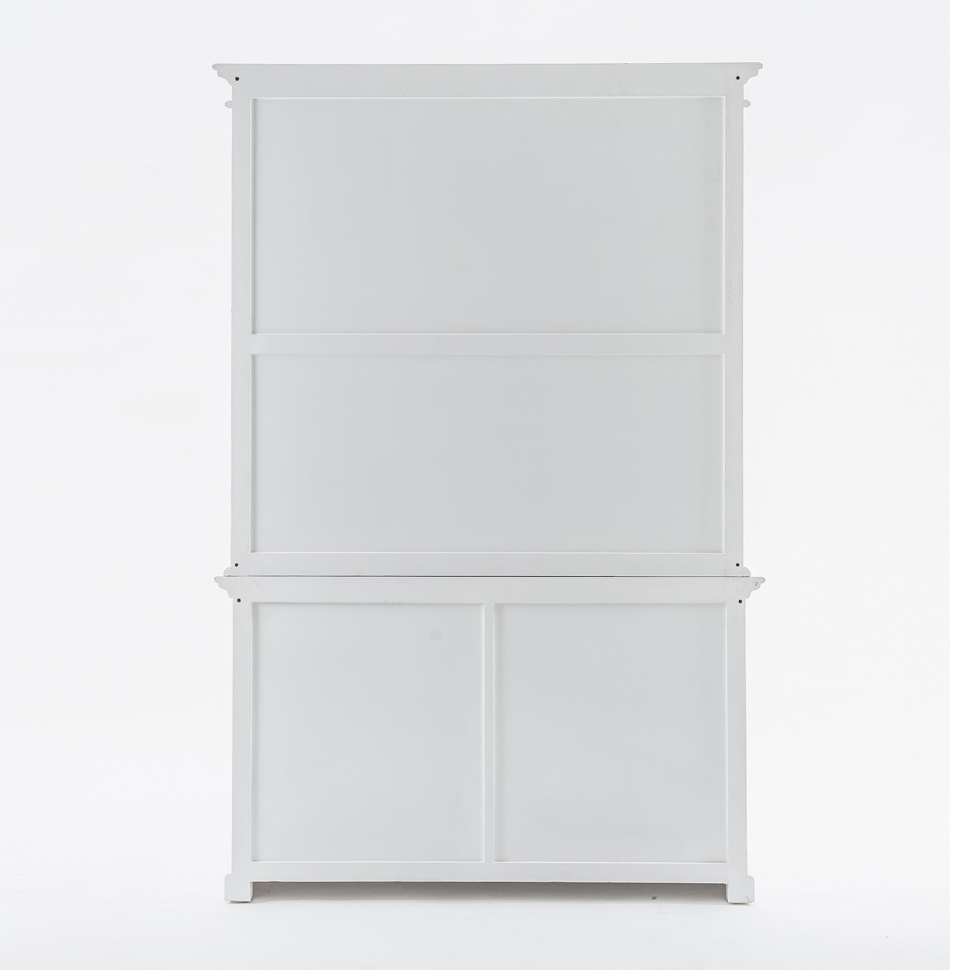 Halifax Coastal White Buffet Hutch Unit with 2 Adjustable Shelves