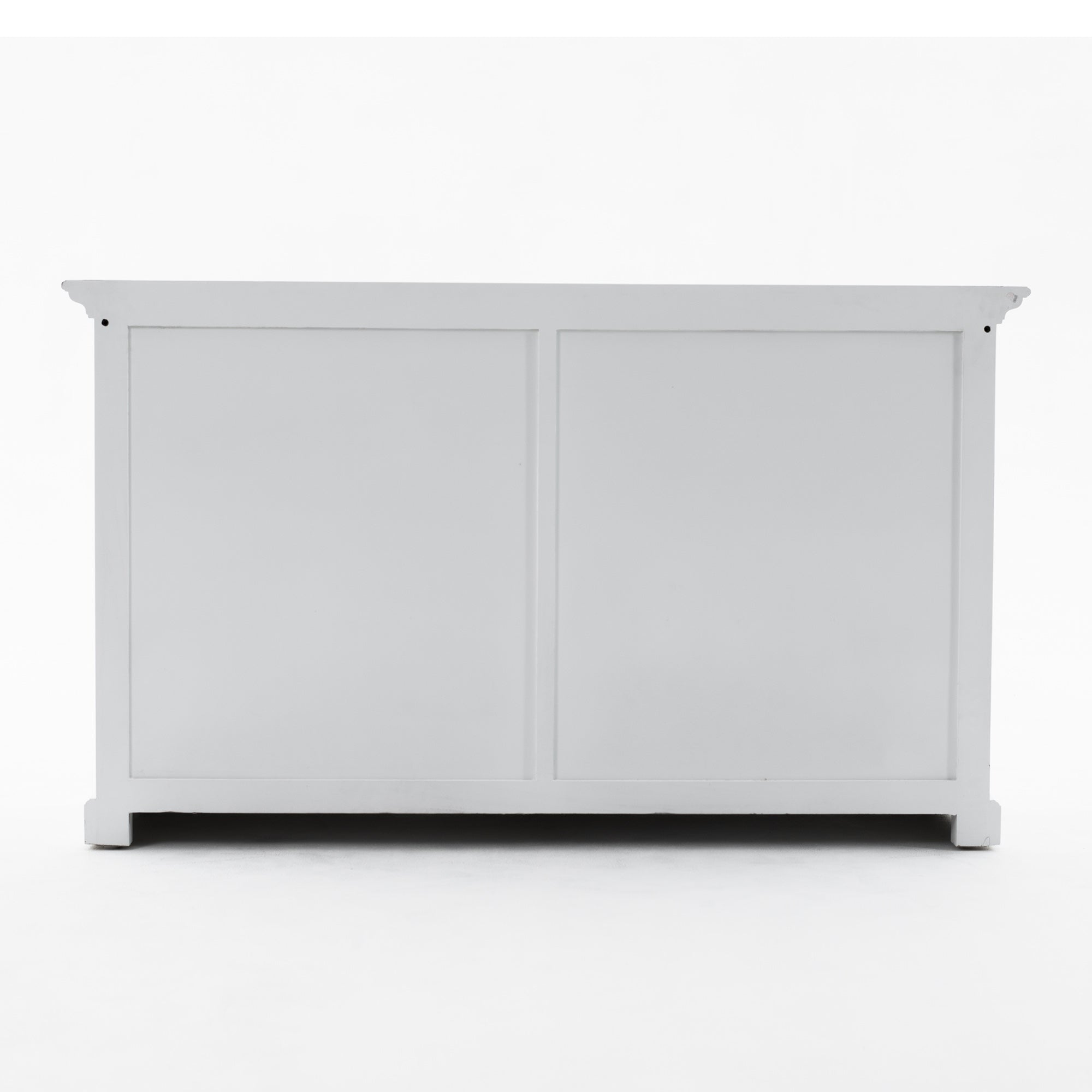 Halifax Coastal White Buffet Hutch Unit with 2 Adjustable Shelves