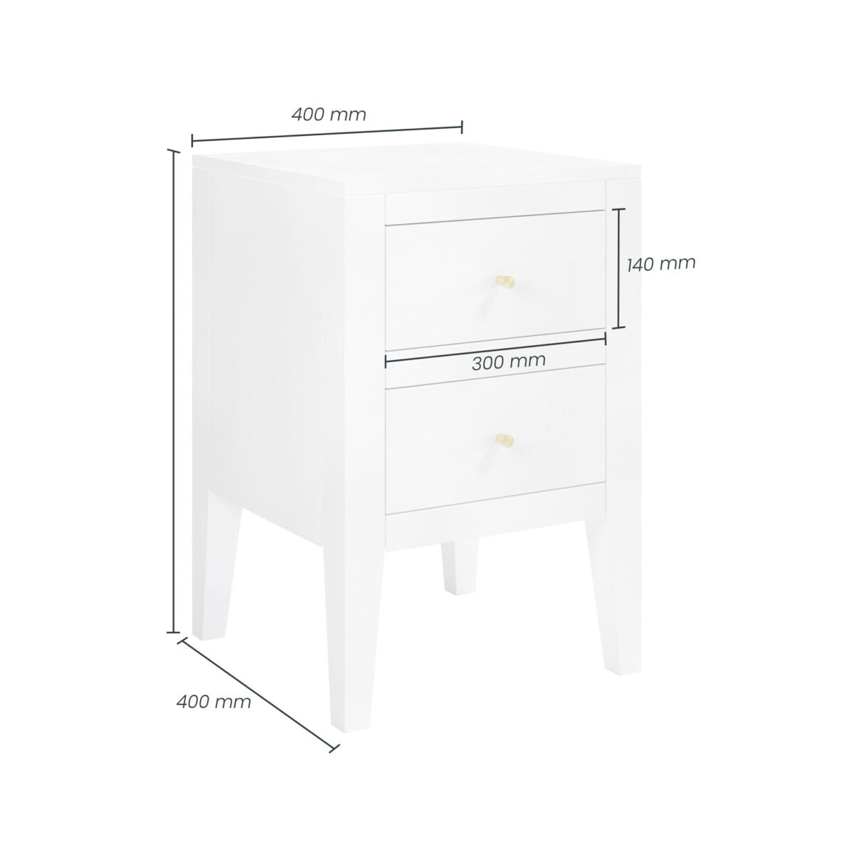 Alton Bedside | White