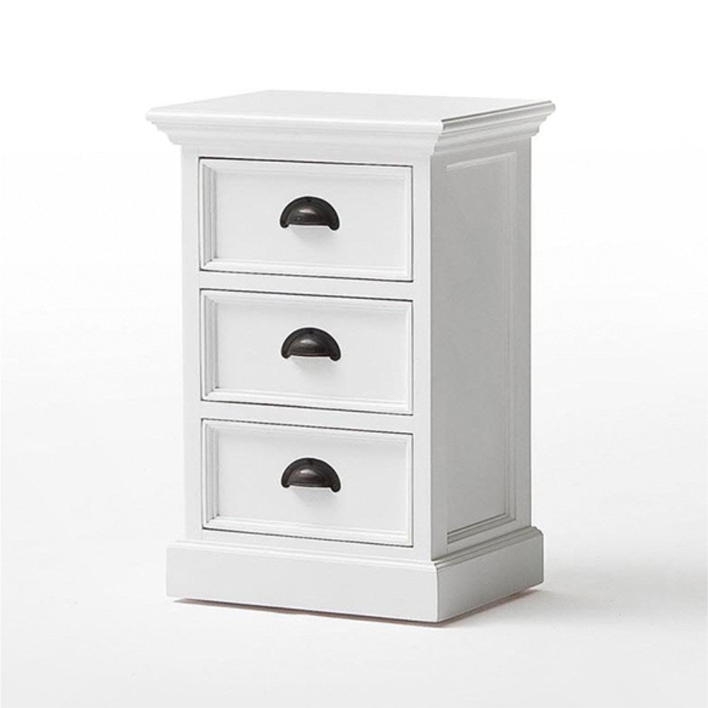 Halifax Coastal White Bedside Drawer Unit