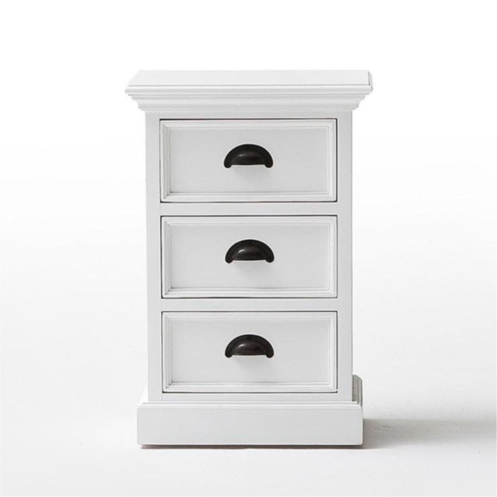 Halifax Coastal White Bedside Drawer Unit