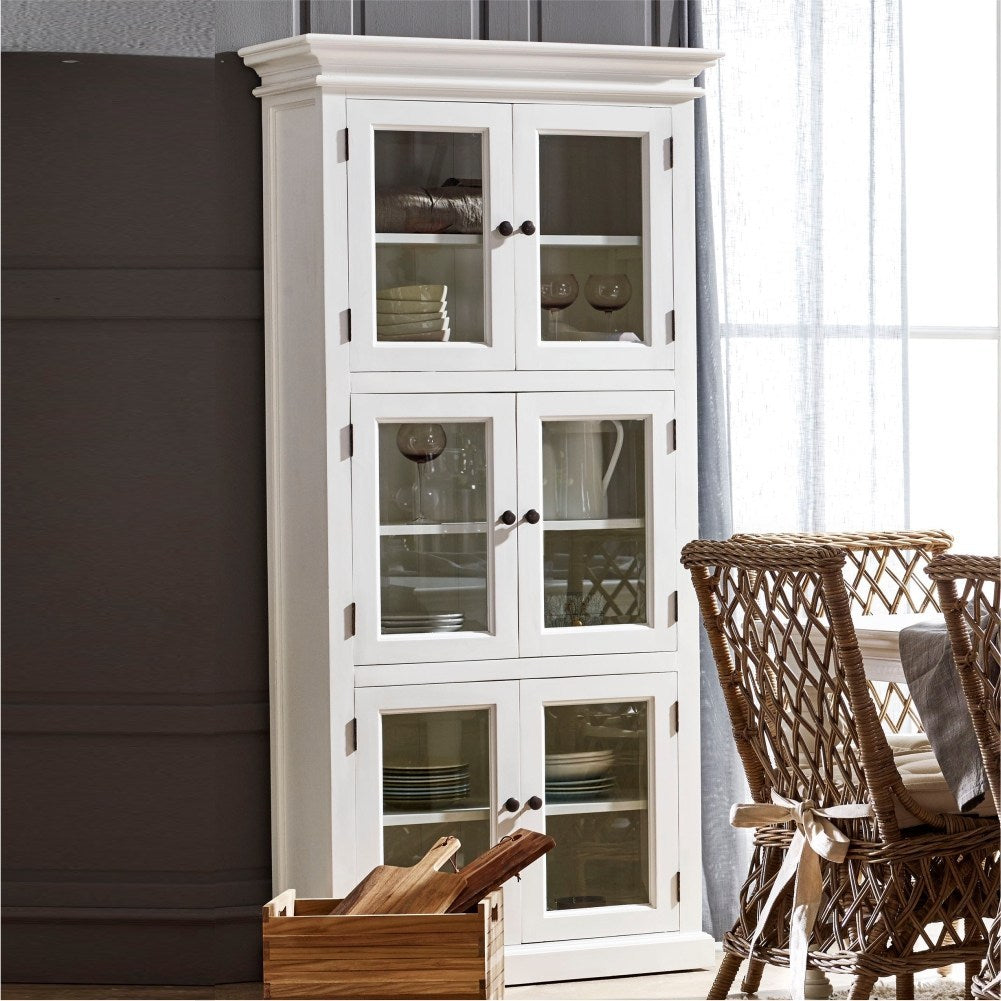 Halifax Coastal White 3 Level Pantry