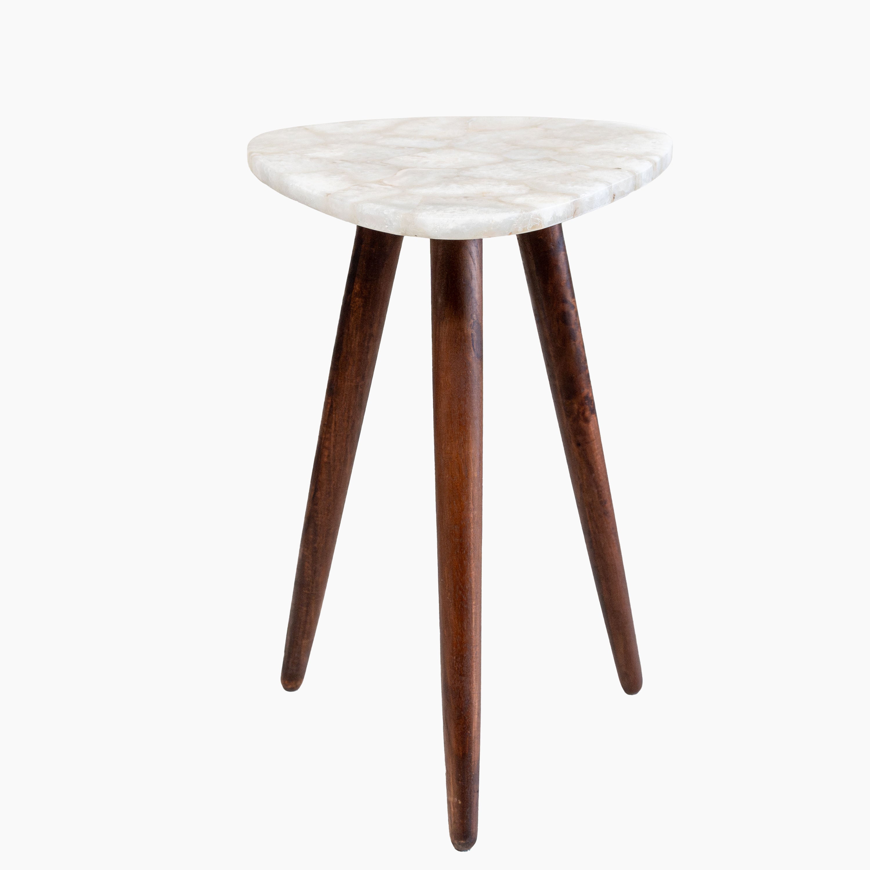 Amara White Agate End Table