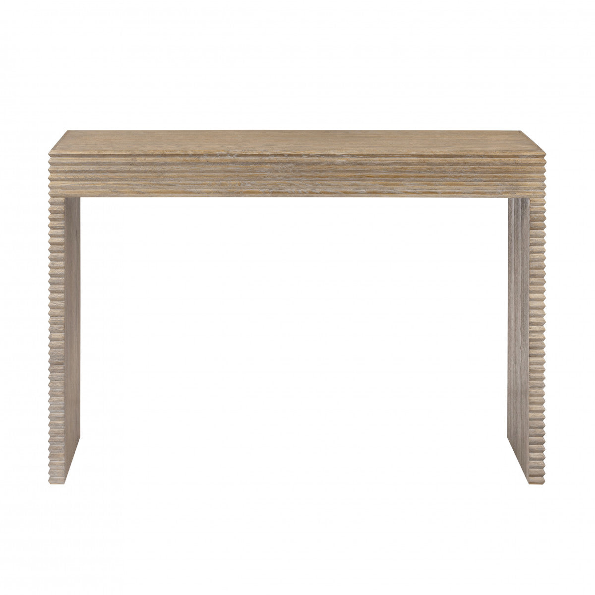 Wickham Ribbed Oak Console