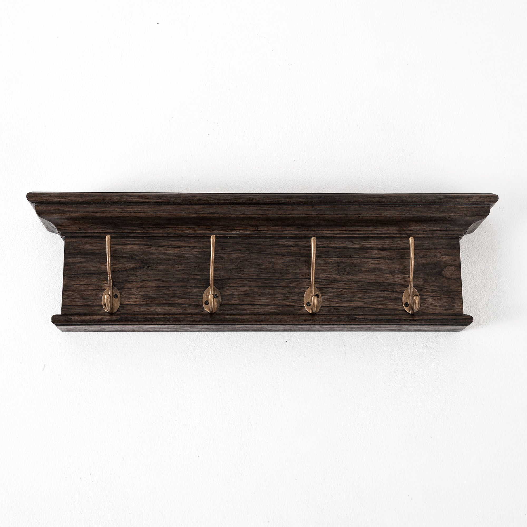 Halifax Mindi Rustic Black Wash 4 Hook Coat Rack