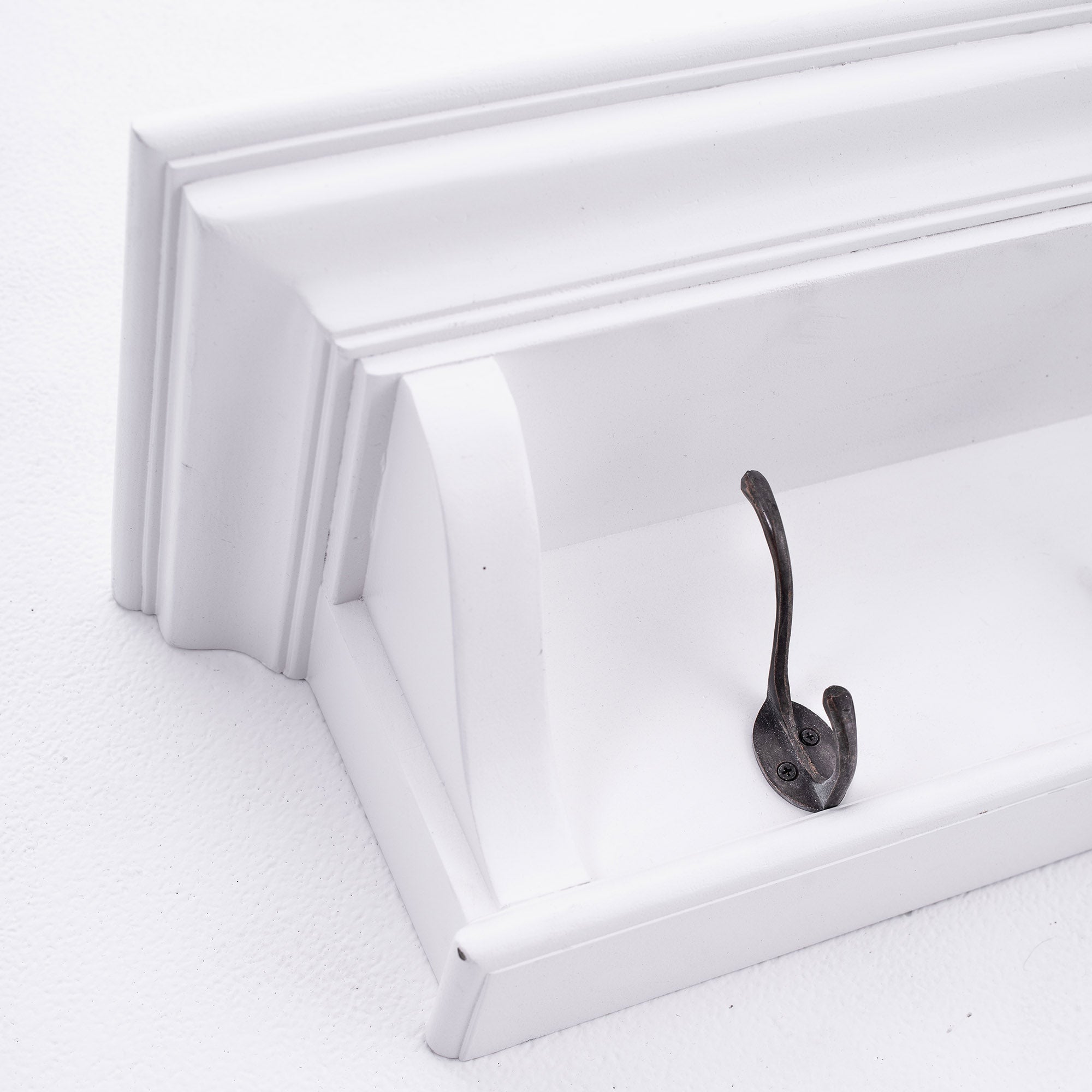 Halifax Coastal White 8 Hook Coat Rack 130cm