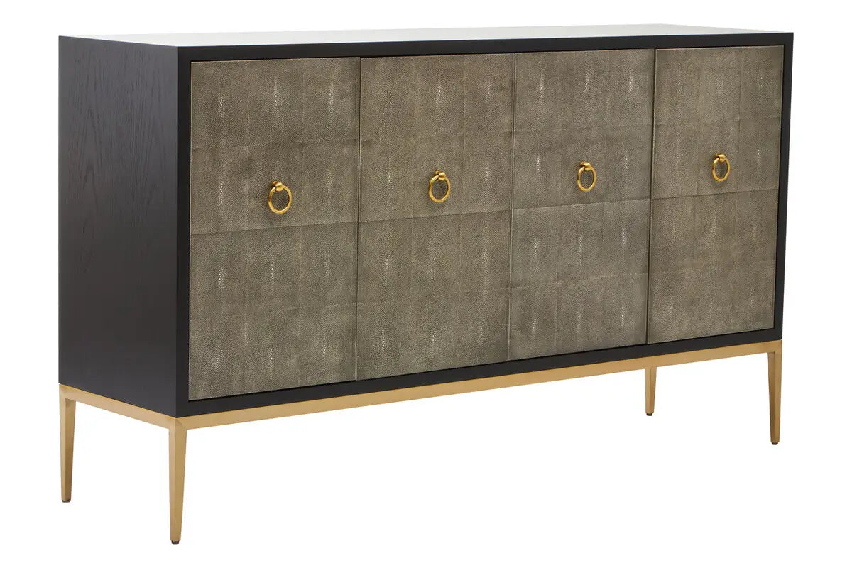 Derutian Grey Shagreen Sideboard