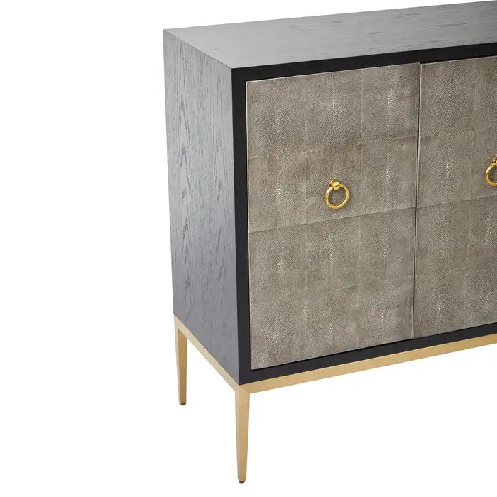 Derutian Grey Shagreen Sideboard