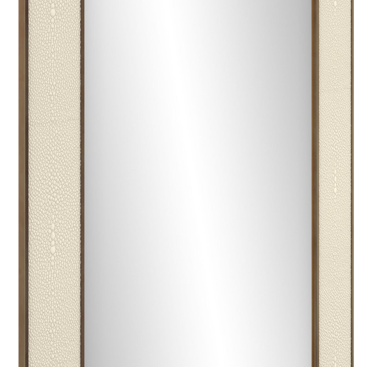 Hampton Mirror | Small Rectangular | Ivory Shagreen