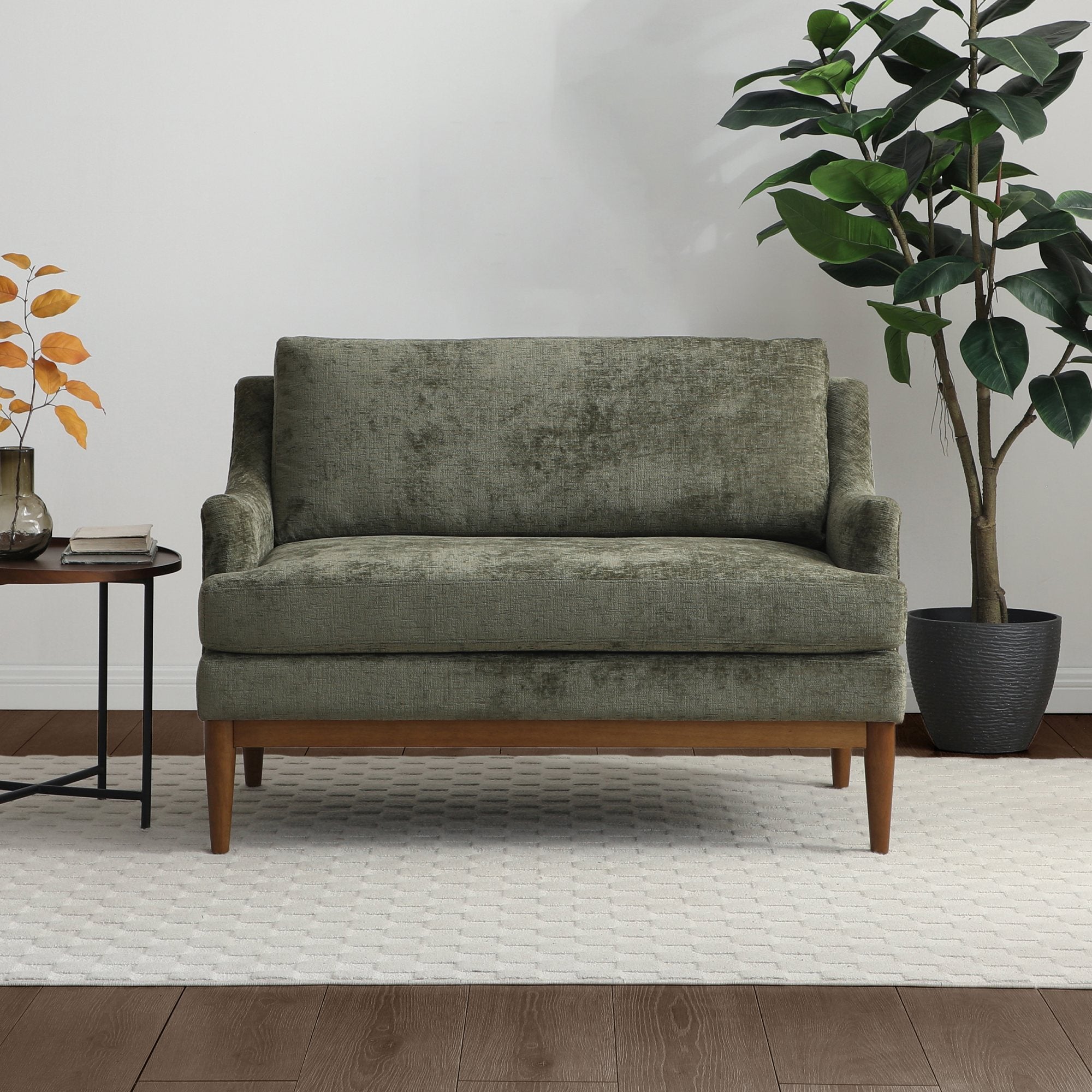 Briar 2 seater 'Loveseat' - Olive Chenille