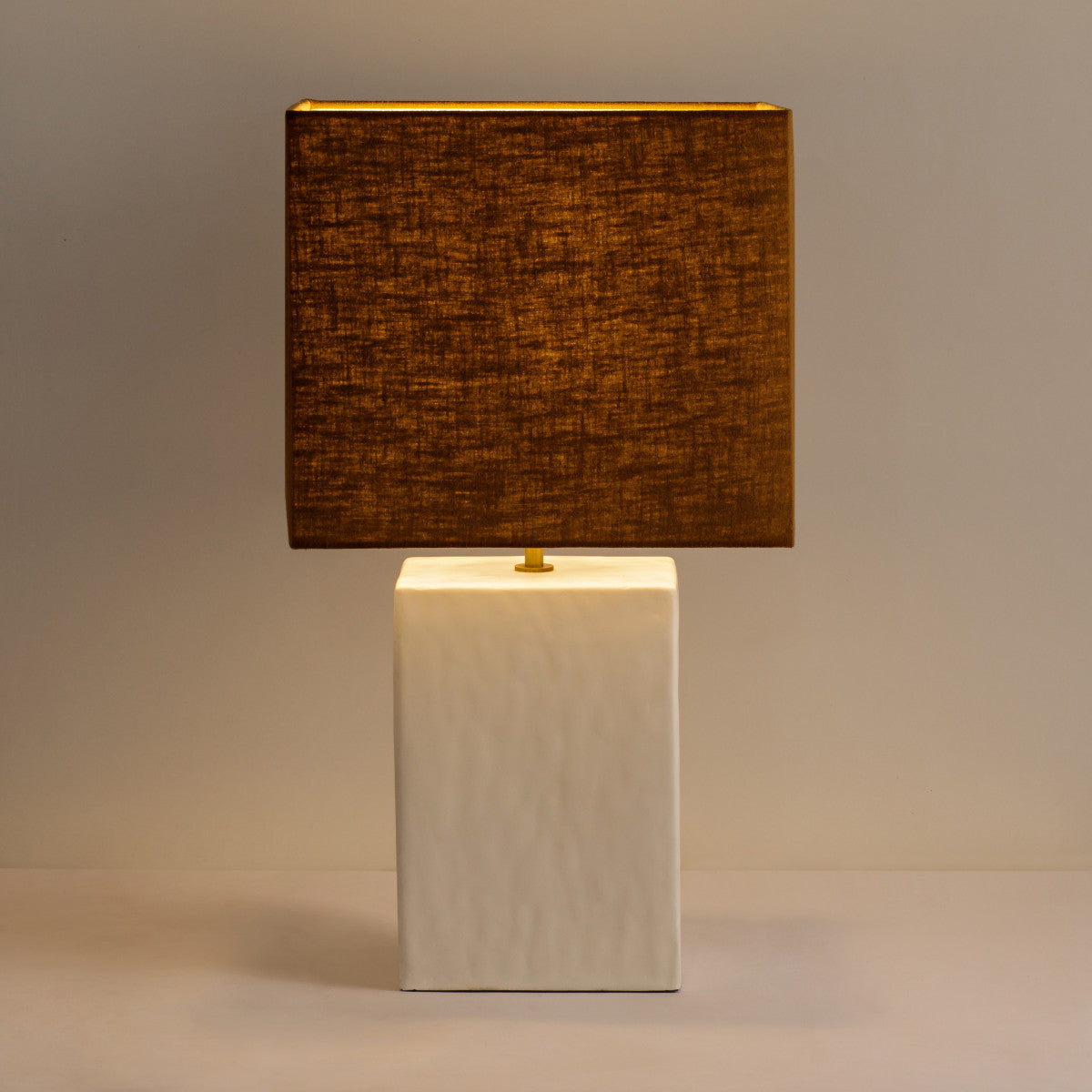 Lamp - Small Rectangular Gesso