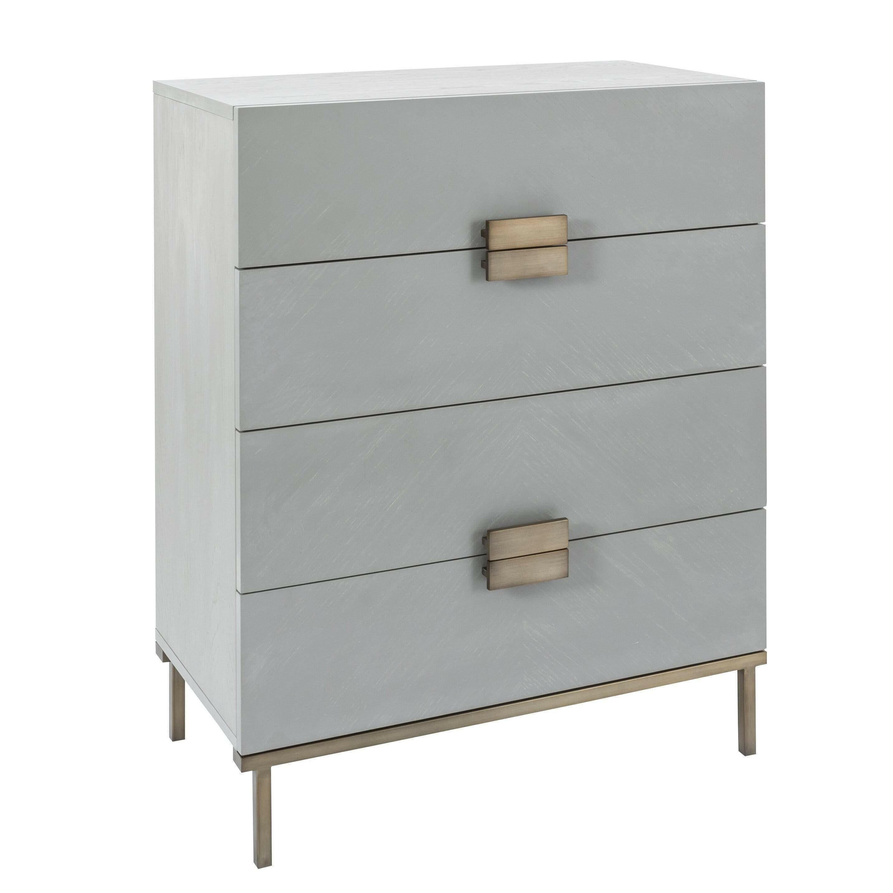 Lilly 4 Drawer Chest - Grey 