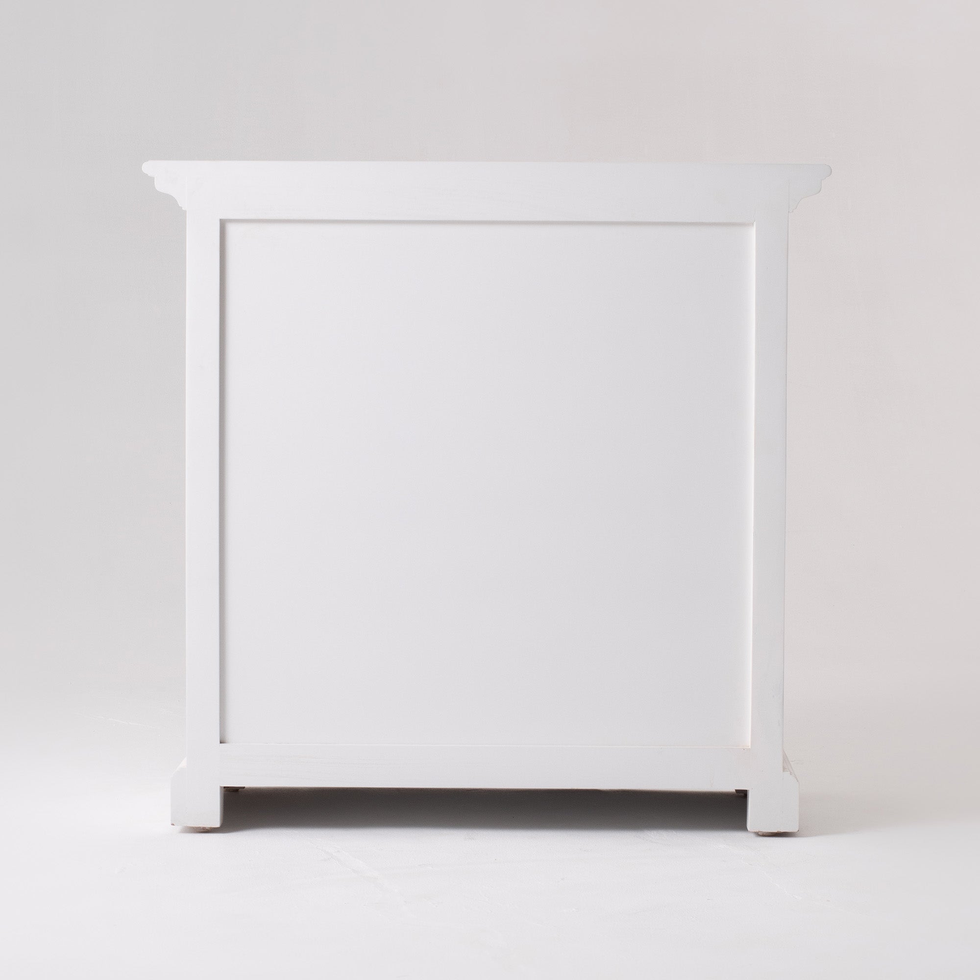 Halifax Grand Coastal White Bedside Table with Shelves