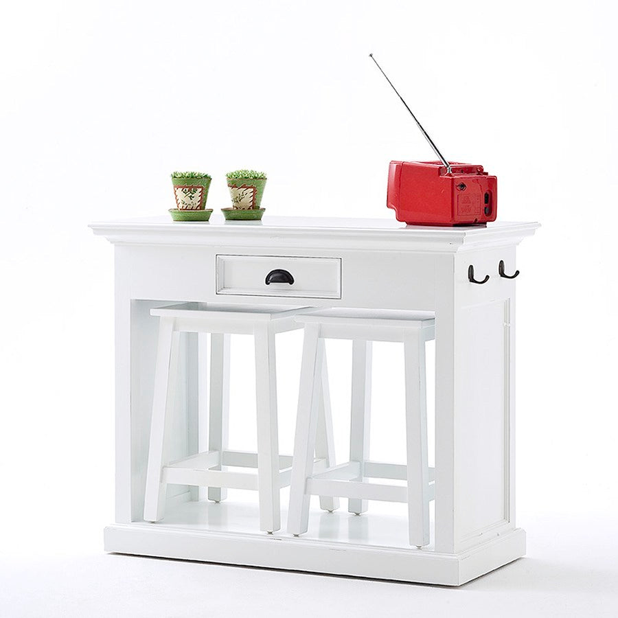 Halifax Coastal White Kitchen Table Set