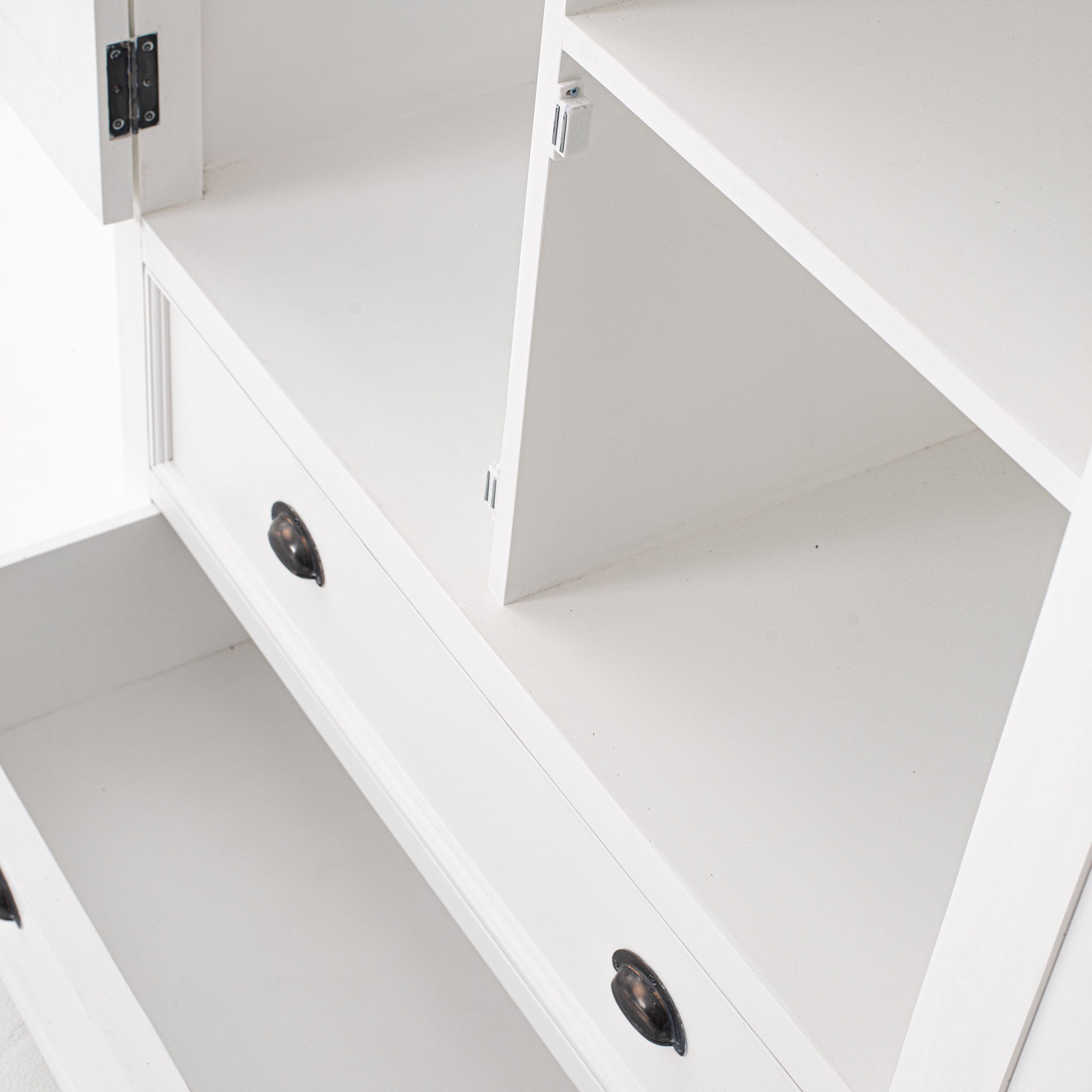 Halifax Coastal White Wardrobe with 2 Doors 2 Drawers