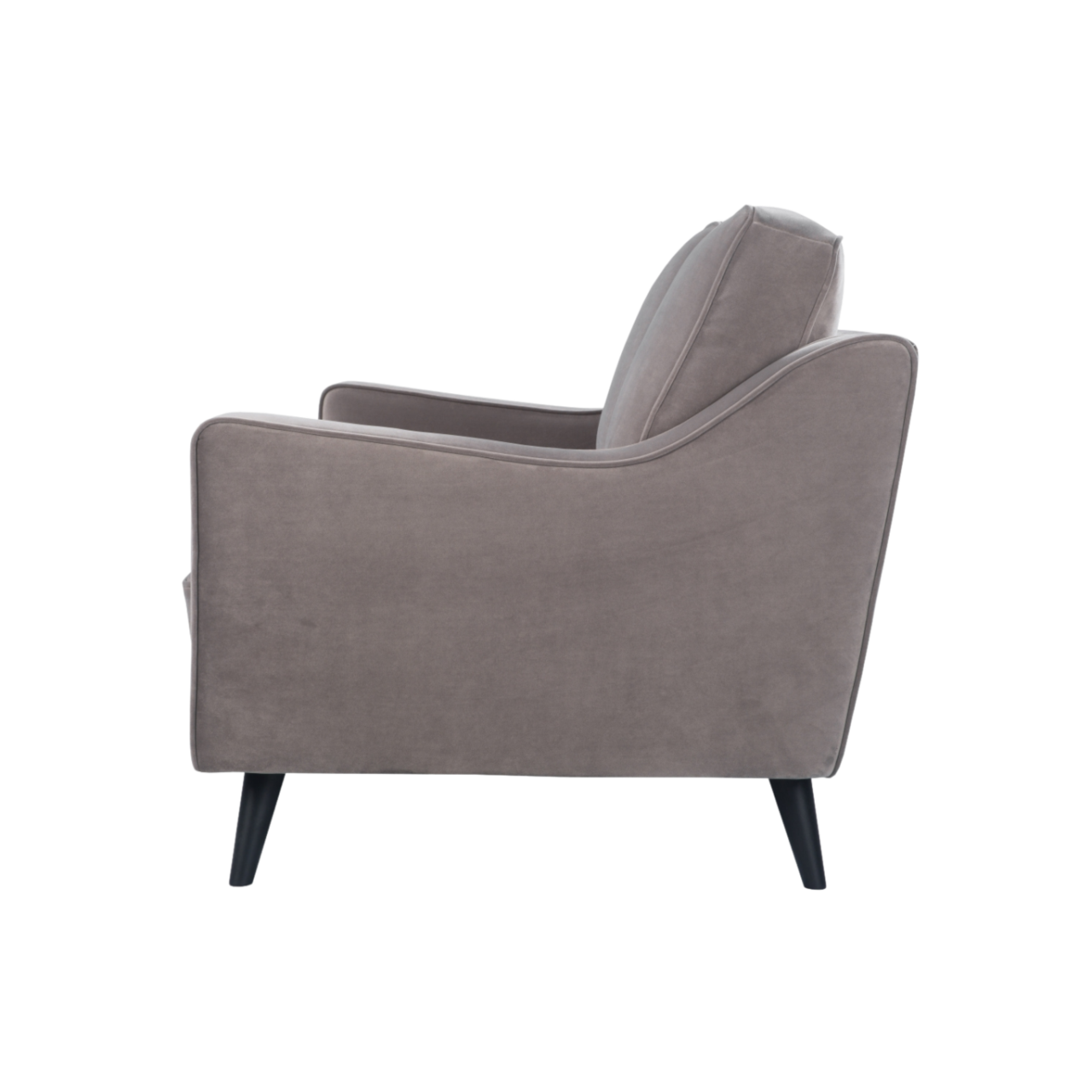 Daffy 2 Seater Sofa - Stone Grey Velvet