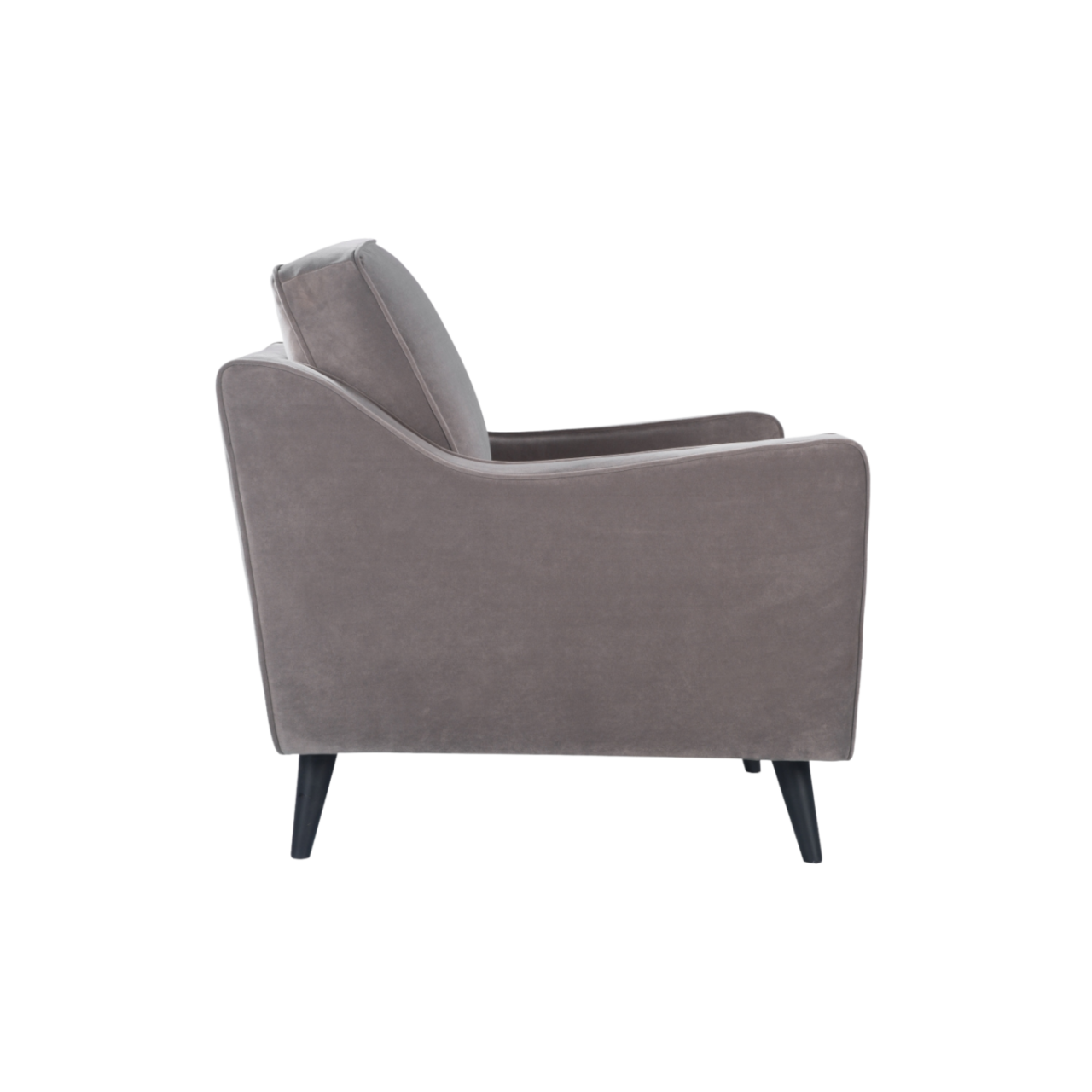 Daffy Armchair - Mink Velvet