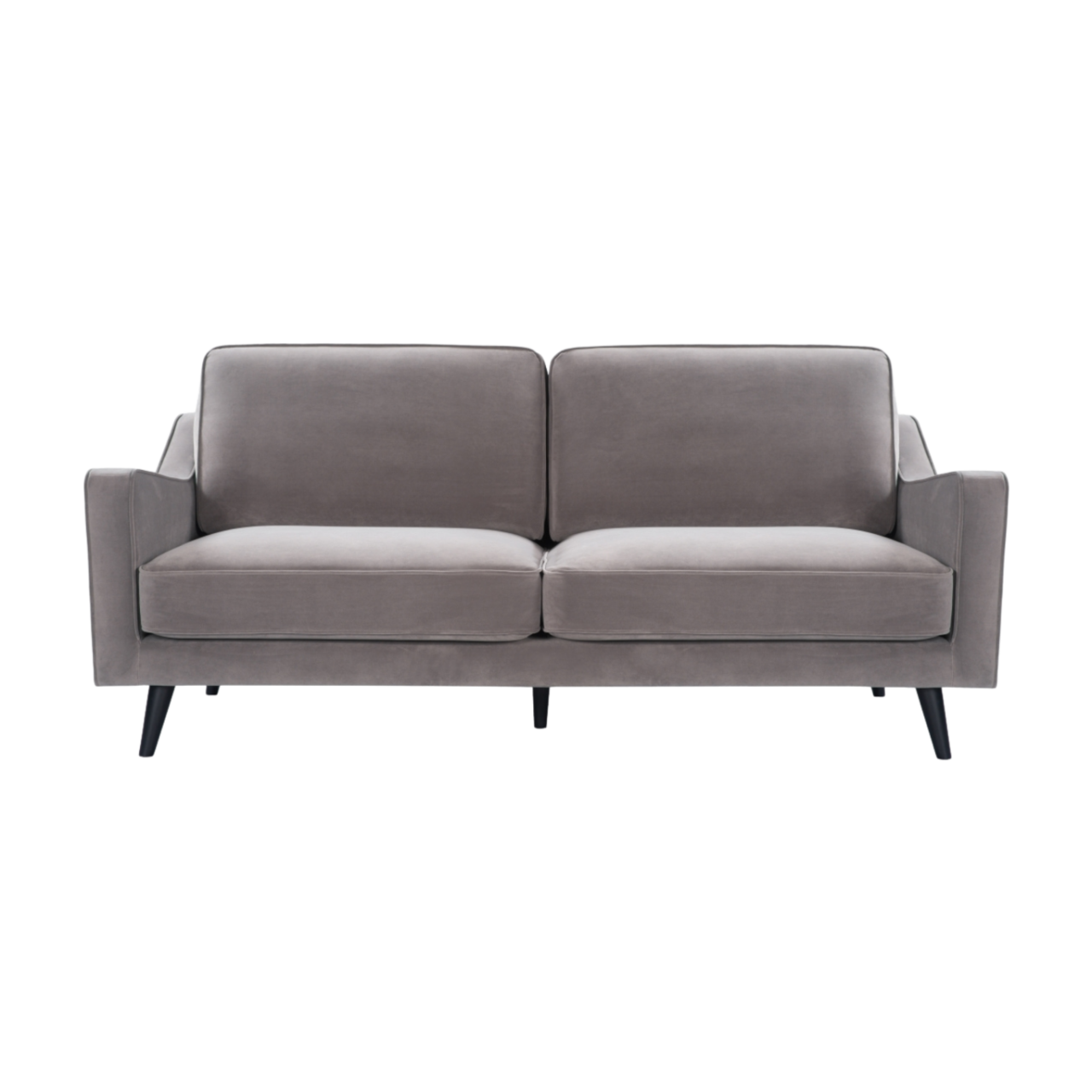 Daffy 2 & 1/2 Seater Sofa - Stone Grey Velvet